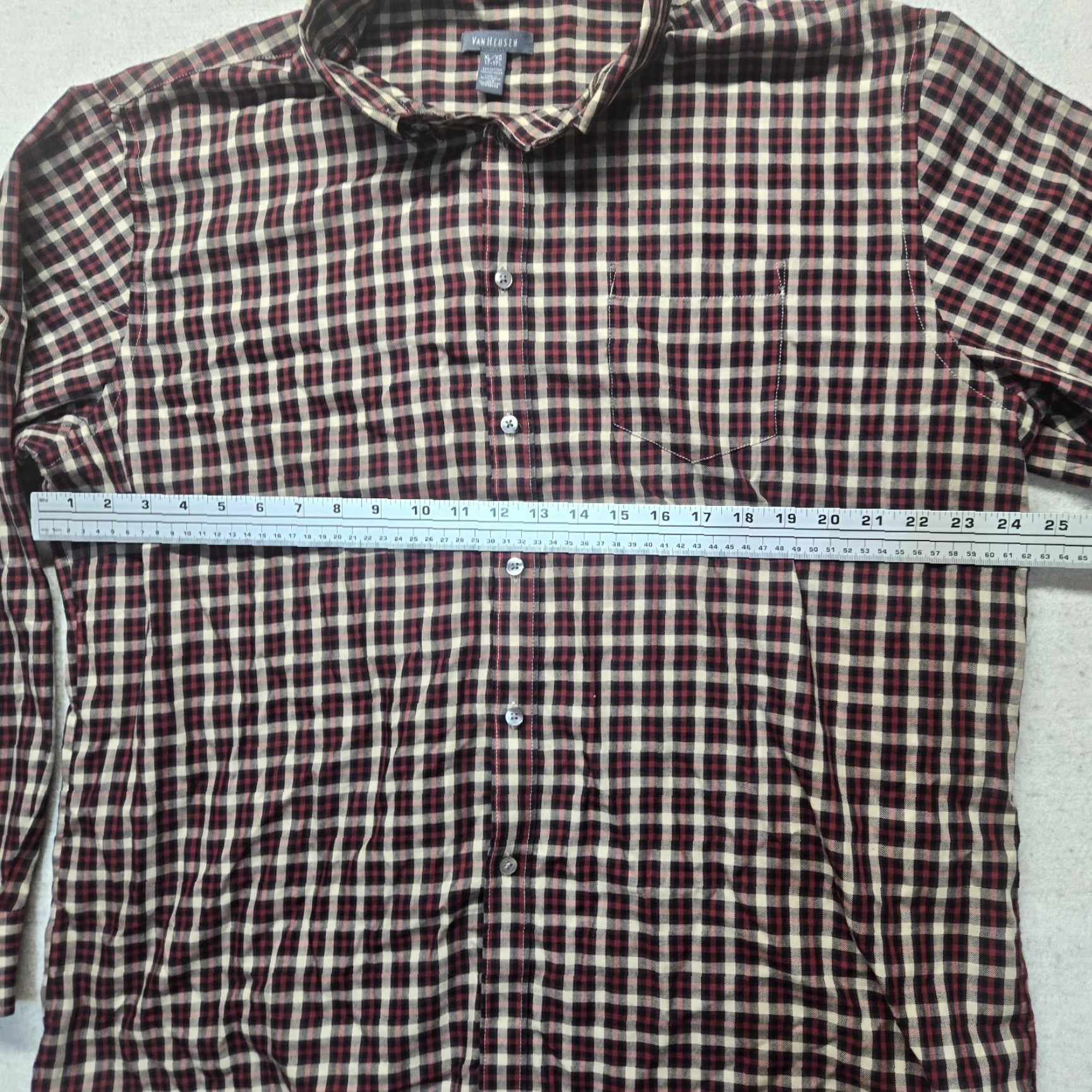 Van Heusen Van Heusen Shirt Men XL Multicolor Plaid Long Sleeve Button-Up Casual Workwear Mens Size US XL / EU 56 / 4 - 4 Thumbnail
