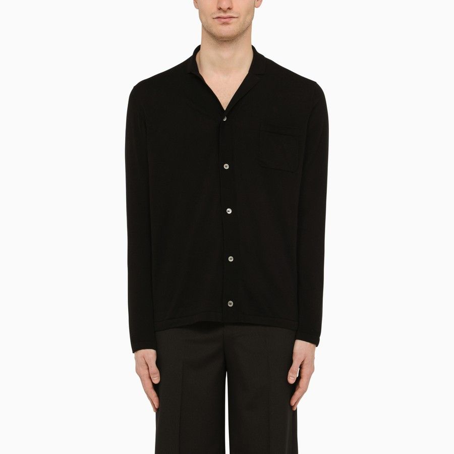 image of Drumohr O1D2Blof0324 Shirt In Black, Men's (Size Medium)