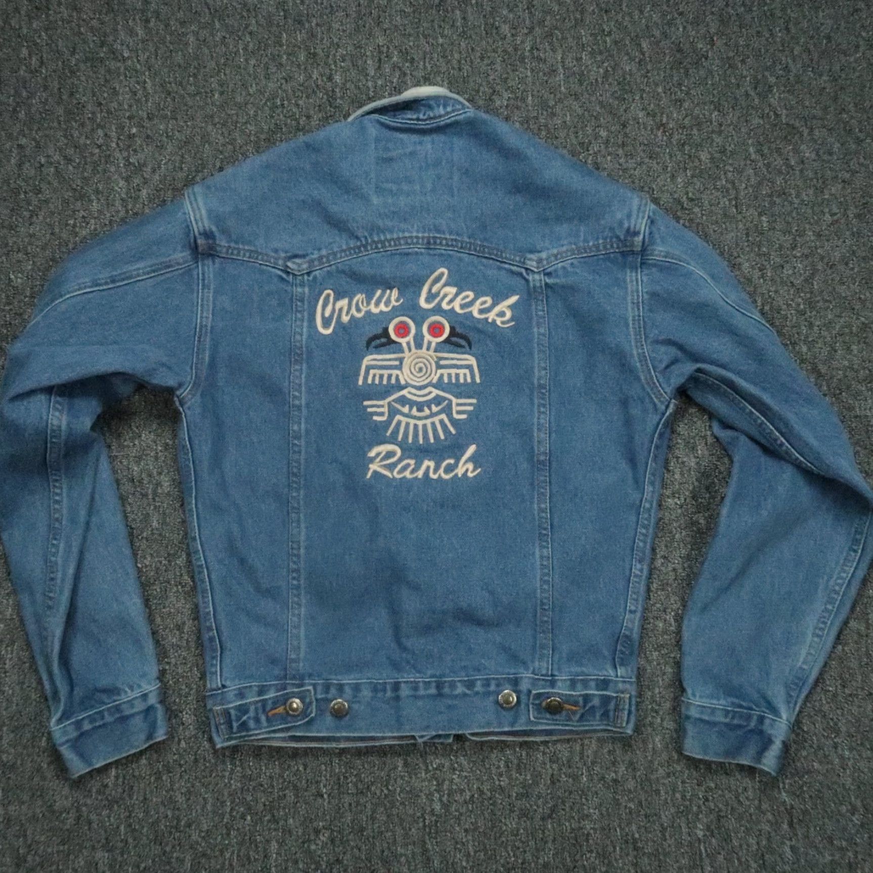 Vintage Schaefer Outfitter Jacket Mens Extra Small Blue Denim Winter Spring Fall Casual Workwear Button Pockets Western SF581 - XS Size US XS / EU 42 / 0 - 4 Thumbnail