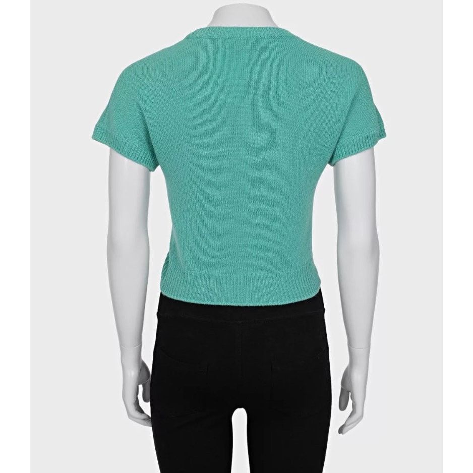 Dior Christian Dior Green Cashmere Signature Top Sz.36/S Size XS / US 0-2 / IT 36-38 - 3 Thumbnail