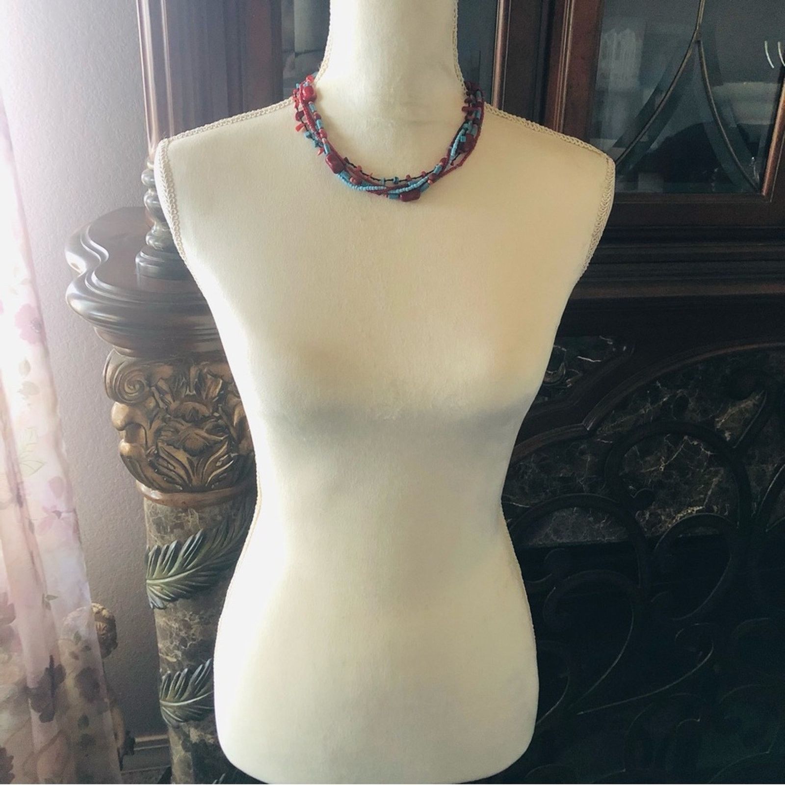 Jewelry Southwestern faux red coral and howlite jewelry set Size ONE SIZE - 7 Thumbnail