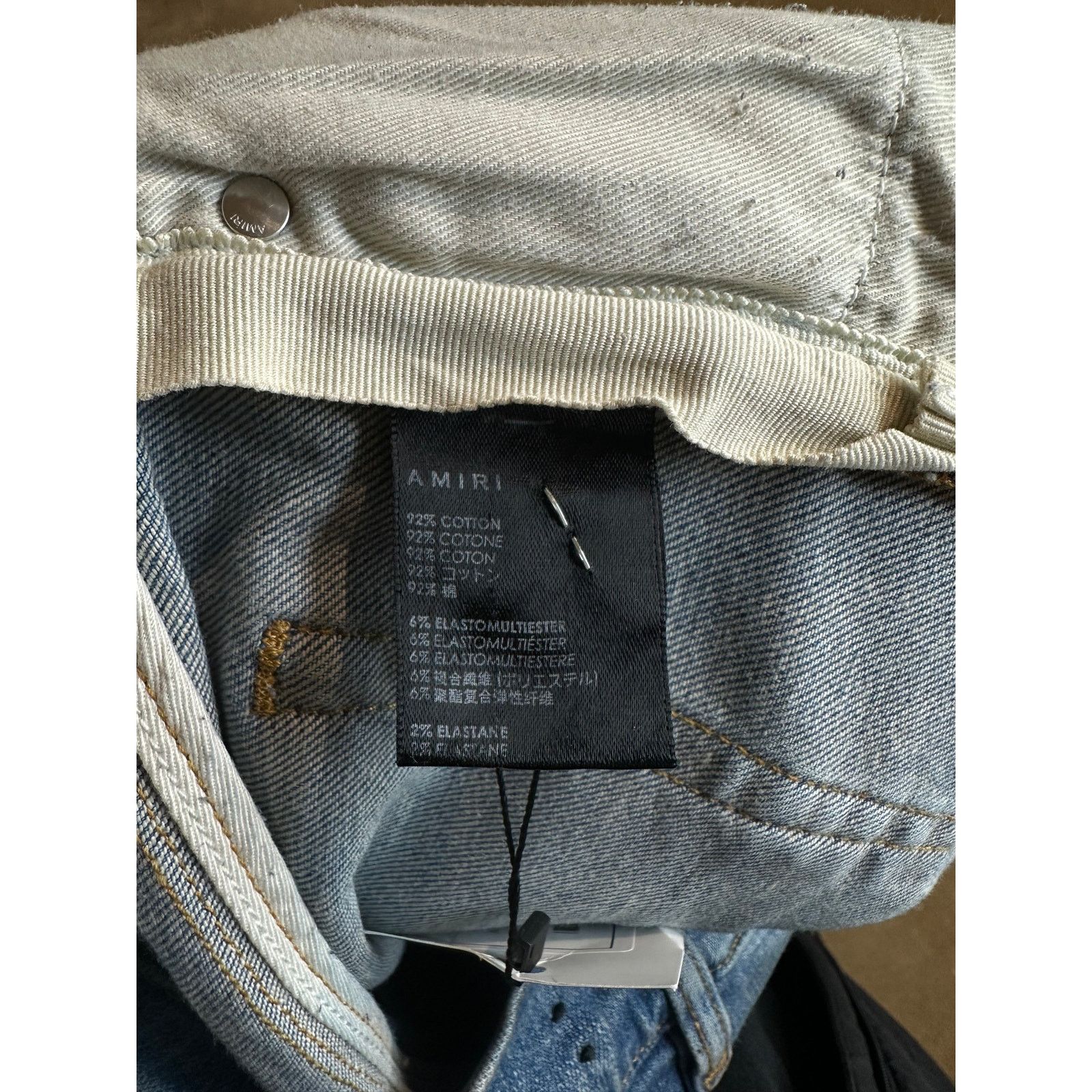 Amiri Amiri MX1 Lightwash Bandana Patch Used 34 Size US 34 / EU 50 - 3 Thumbnail