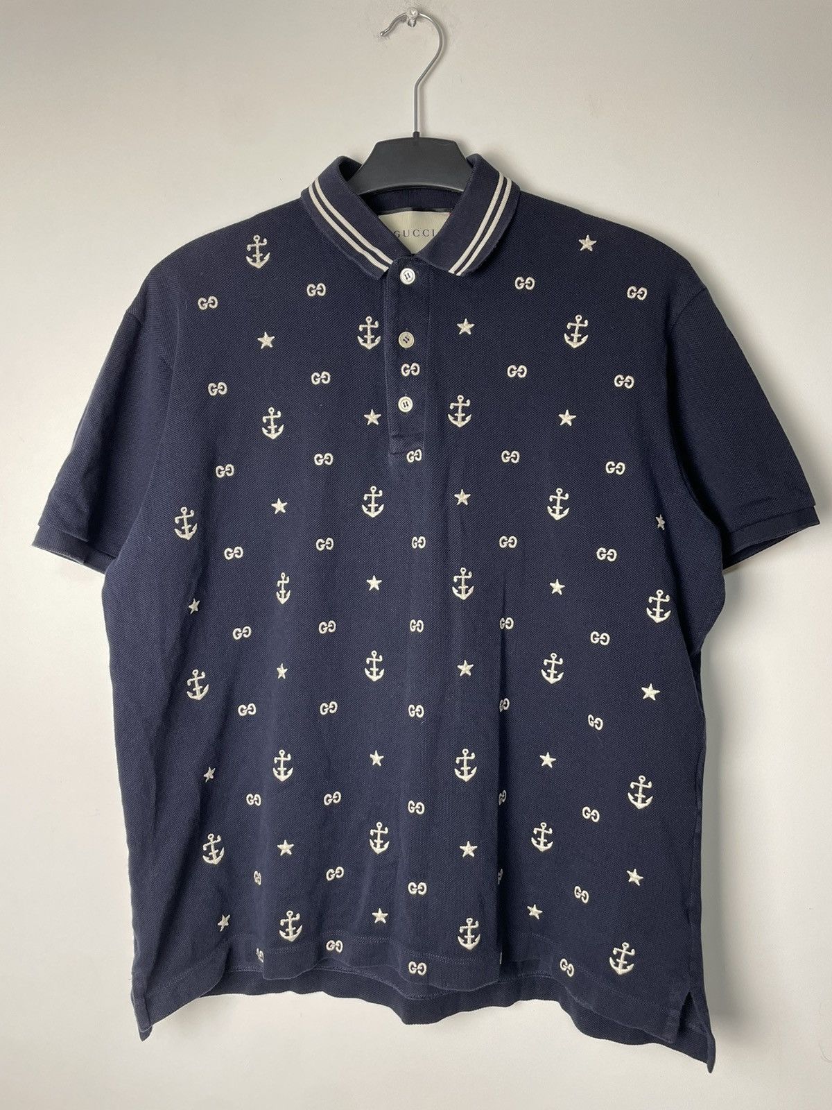 Gucci Gucci polo with anchor Size US XL / EU 56 / 4 - 2 Thumbnail