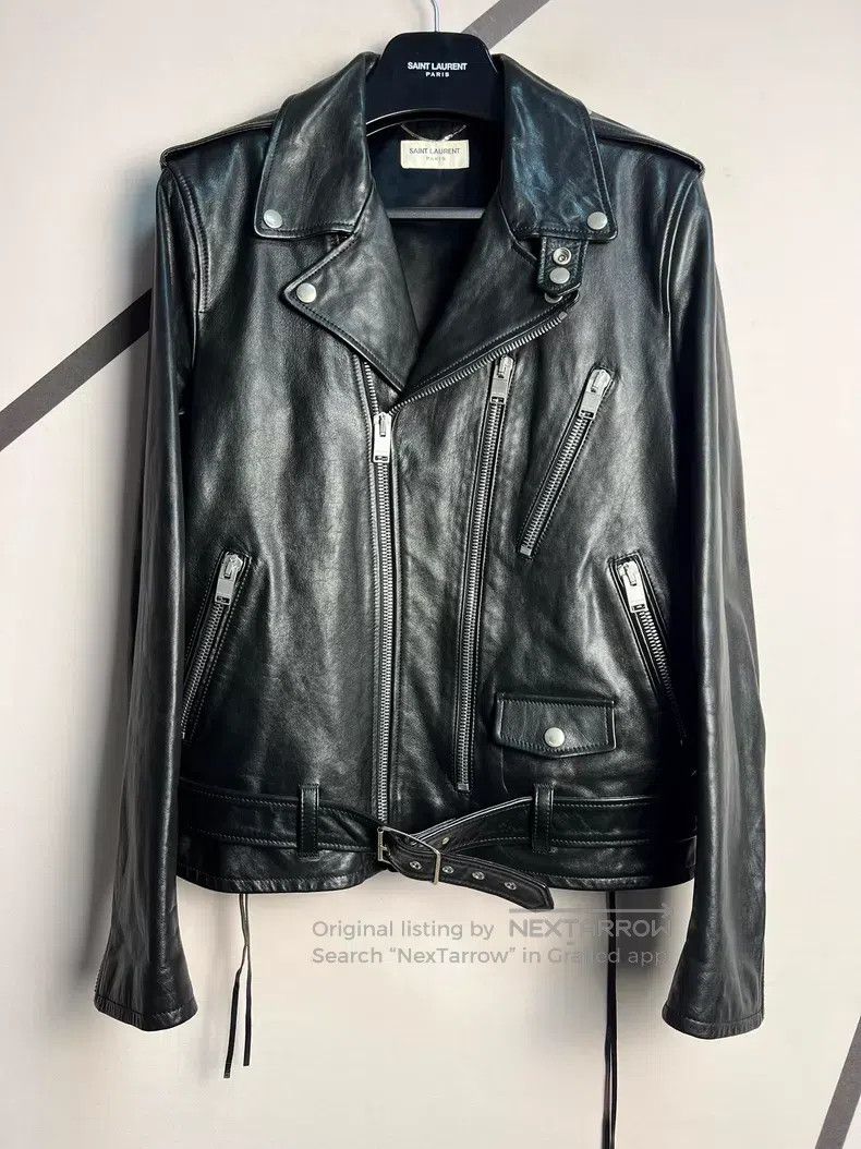 Saint Laurent Paris Saint Laurent Paris Motorcycle Leather Jacket Size 50 i Size US M / EU 48-50 / 2 - 1 Thumbnail