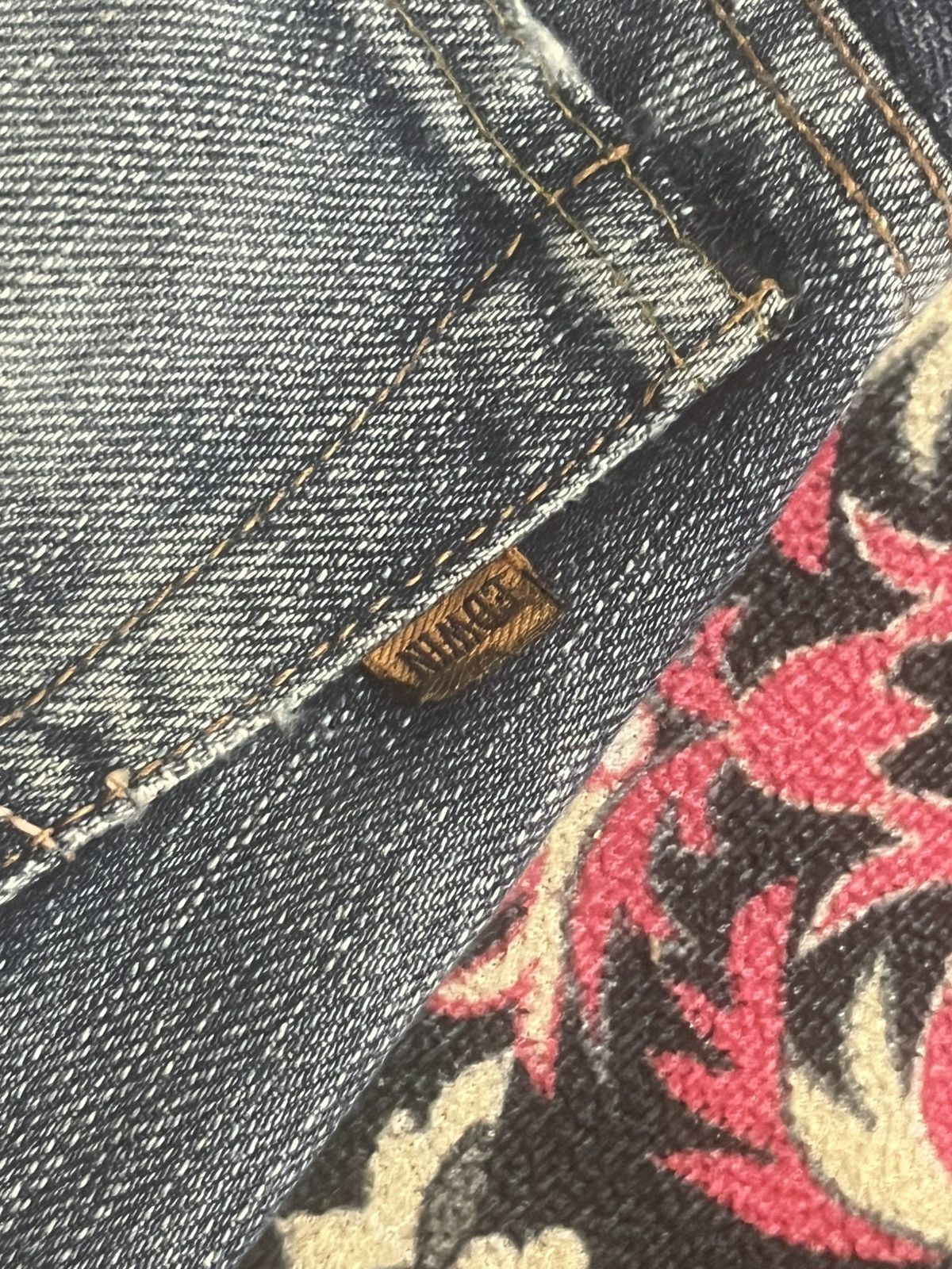 Vintage Vintage Japanese Brand Edwin 505 Half Selvedge Blue Jeans Size US 32 / EU 48 - 11 Thumbnail