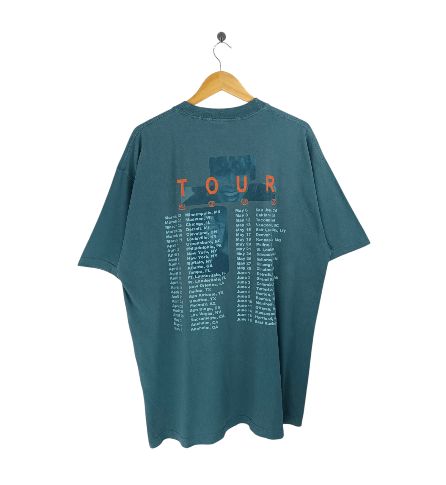 Rap Tees VINTAGE 2000 TINA TURNER 24 SEVEN TEE whitney jackson prince Size US XL / EU 56 / 4 - 2 Thumbnail