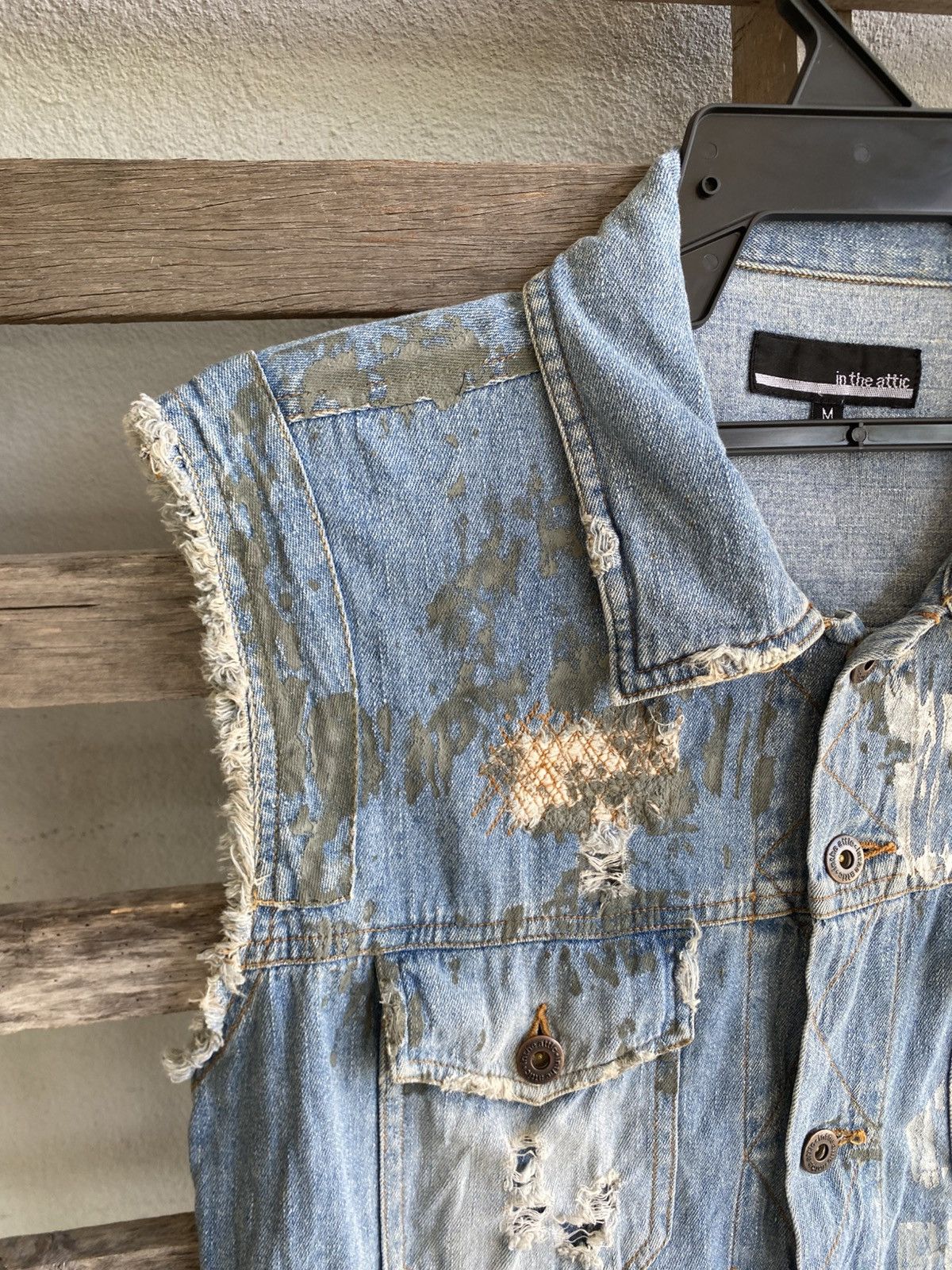 In The Attic In the Attic Distressed Vest - Punk style Size US M / EU 48-50 / 2 - 5 Thumbnail