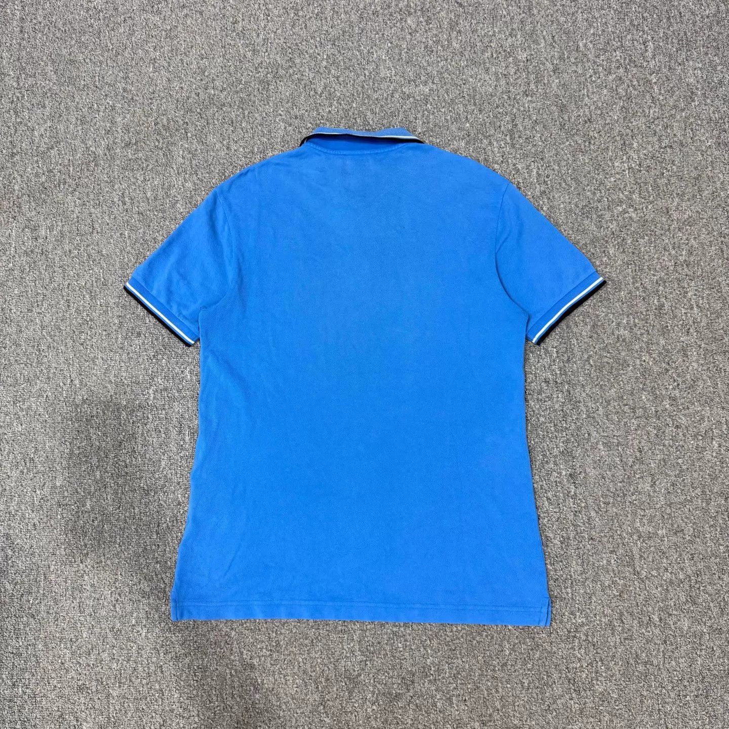 Prada Prada Blue Chest Logo Short Sleeve Polo M 95 New Size US M / EU 48-50 / 2 - 2 Thumbnail