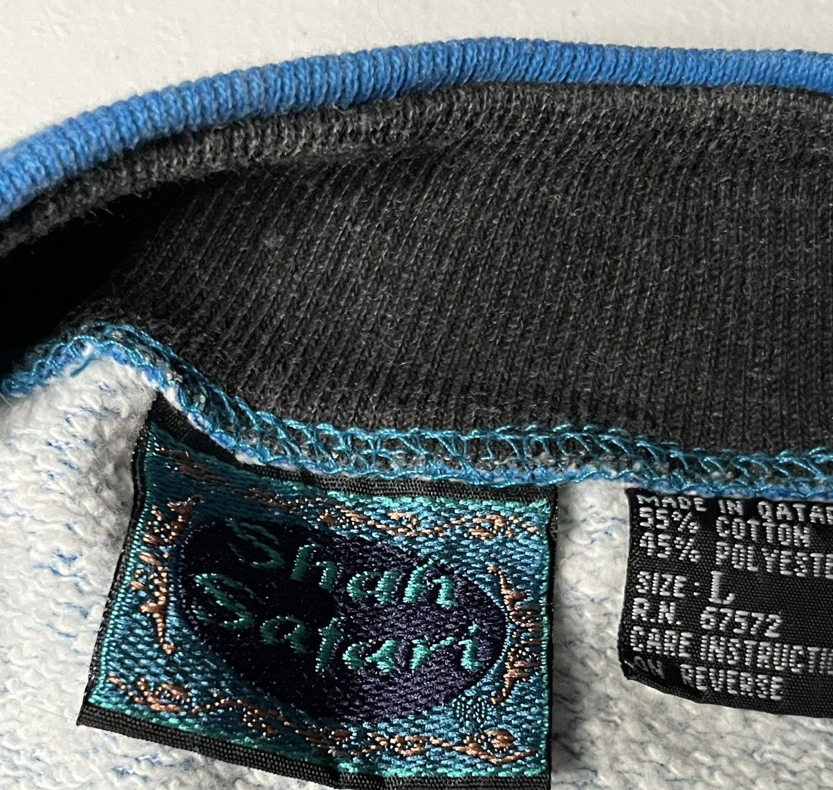 Vintage Vintage Shah Safari blue n purple pattern crewneck Size US L / EU 52-54 / 3 - 3 Thumbnail