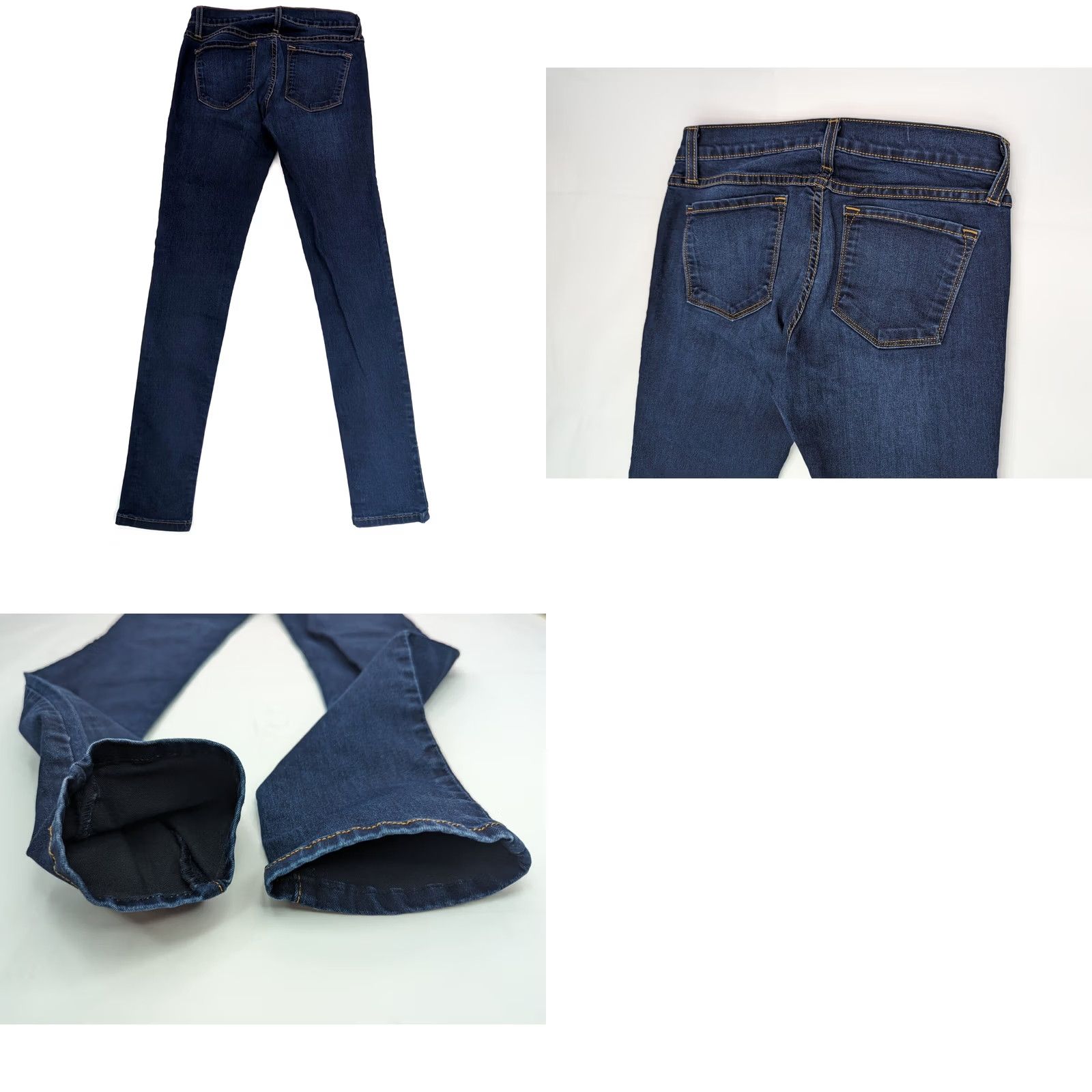Vintage Flying Monkey Jeans Skinny Jeans Denim 7 27x29 Dark Wash Blue Juniors Womens Regular Stretch Low Rise Skinny Jeans Size 28" / US 6 / IT 42 - 8 Thumbnail