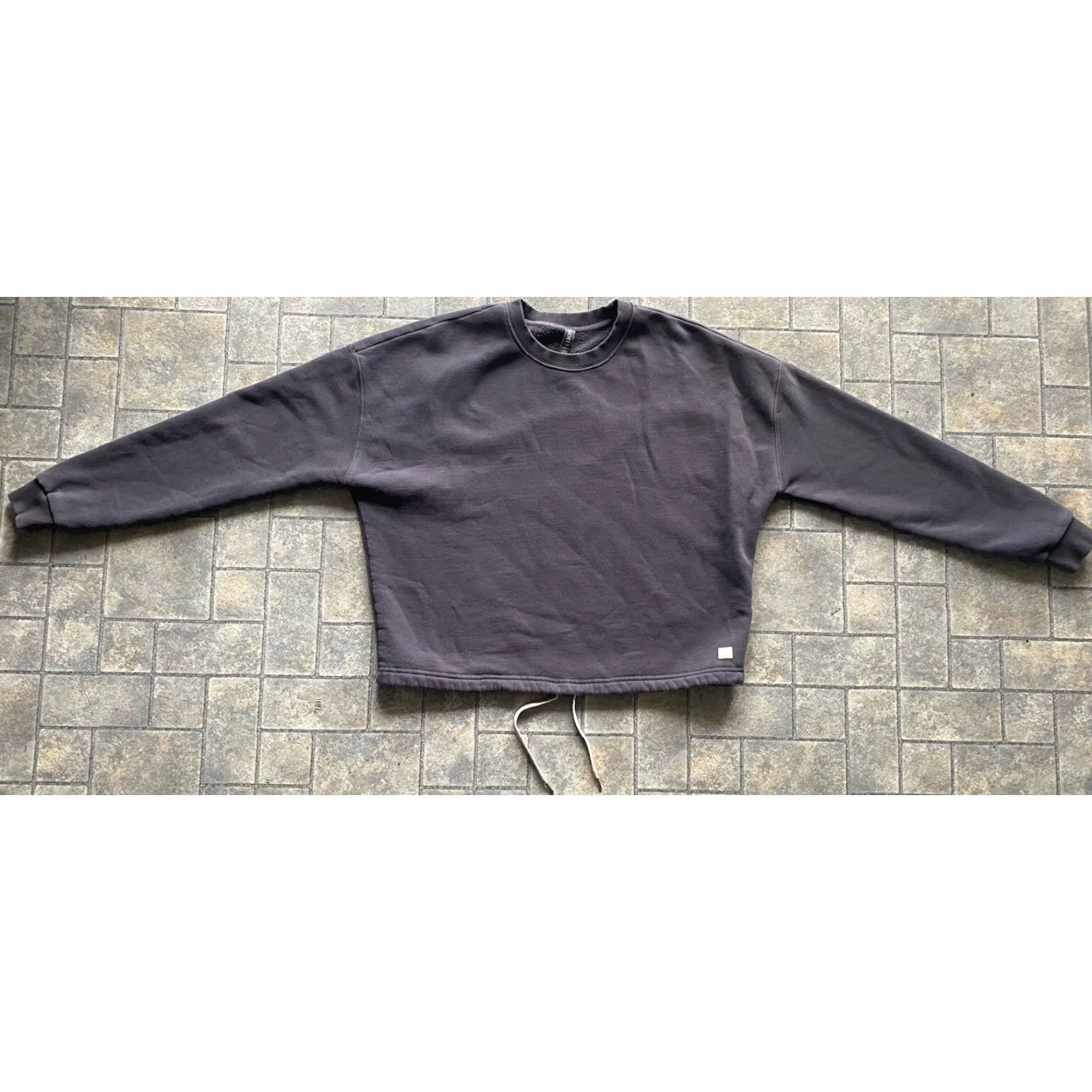 Vuori Vuori The Rise The Shine Drawstring Pullover Sweatshirt Women’s Medium Gray Pullover Sweatshirt M Gray Womens Activewear Vuori Size M / US 6-8 / IT 42-44 - 2 Thumbnail
