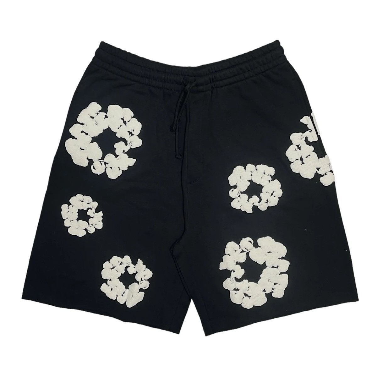 DENIM TEARS Denim Tears The Cotton Wreath Shorts Black Grailed
