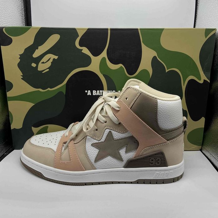 Bape A BATHING APE BAPE STA 93 High Sneakers Brown US 11 | Grailed