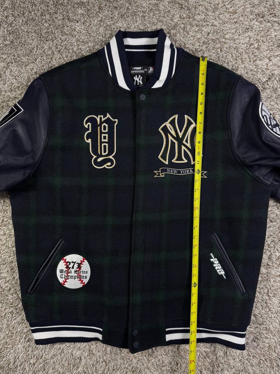 Pro Standard Pro Standard New York Yankees Plaid Varsity Jacket Size 3XL Size US XXL / EU 58 / 5 - 6 Thumbnail