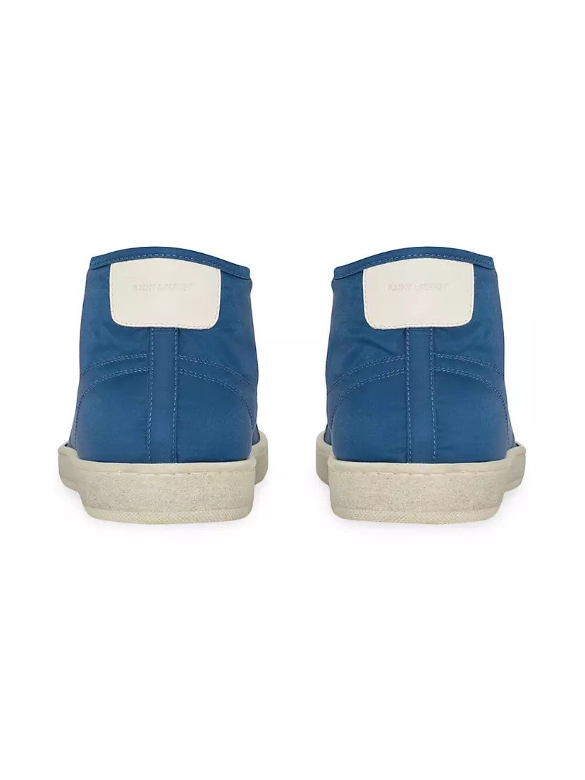 Saint Laurent Paris o1bcso1str1024 Court Classic SL/39 MID top Sneakers in Blue Size US 7 / EU 40 - 4 Thumbnail