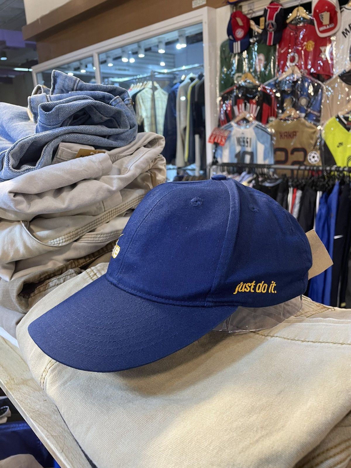 Nike Vintage Nike Spell Out Cap Size ONE SIZE - 4 Thumbnail