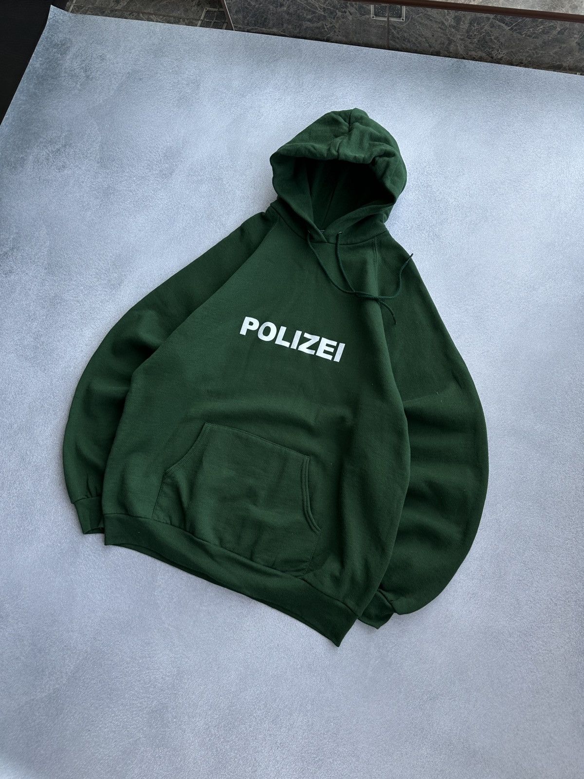 Japanese Brand Vintage Polizei 90s Kanye West Vetements Style Y2K Hoodie Size US XL / EU 56 / 4 - 2 Thumbnail