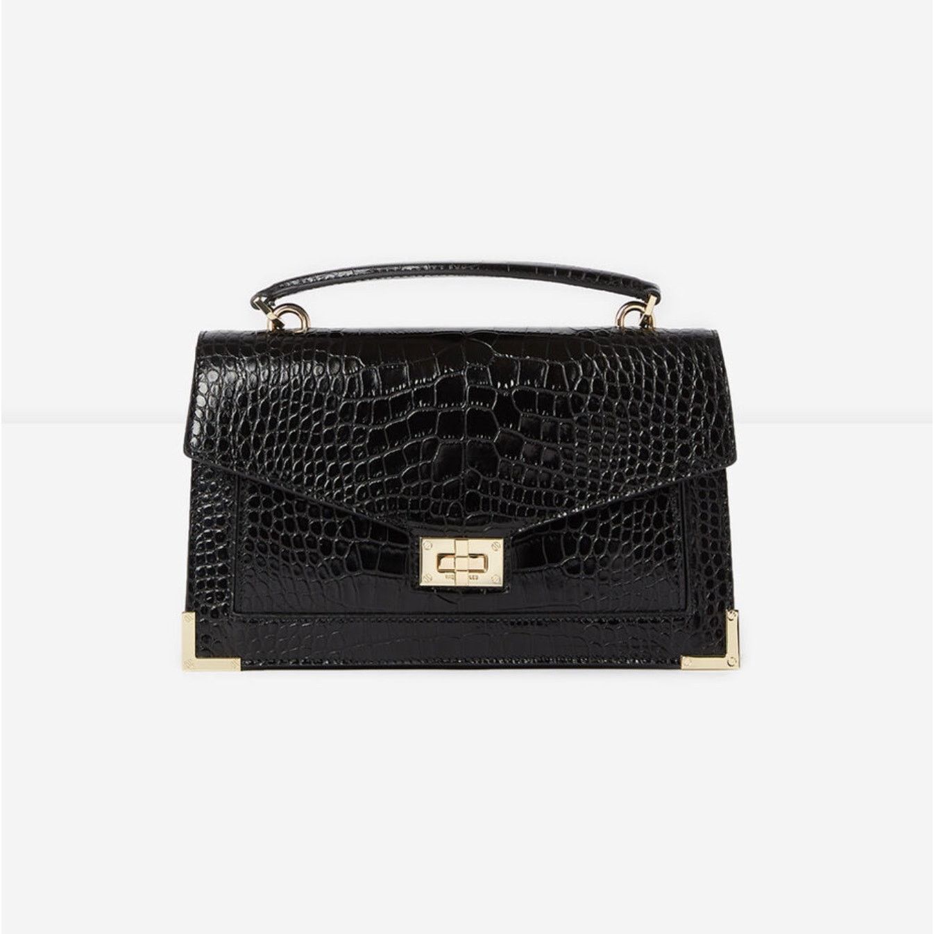 The Kooples NWT The Kooples Emily Embossed Black Med Crossbody Bag $545 Size ONE SIZE - 1 Thumbnail