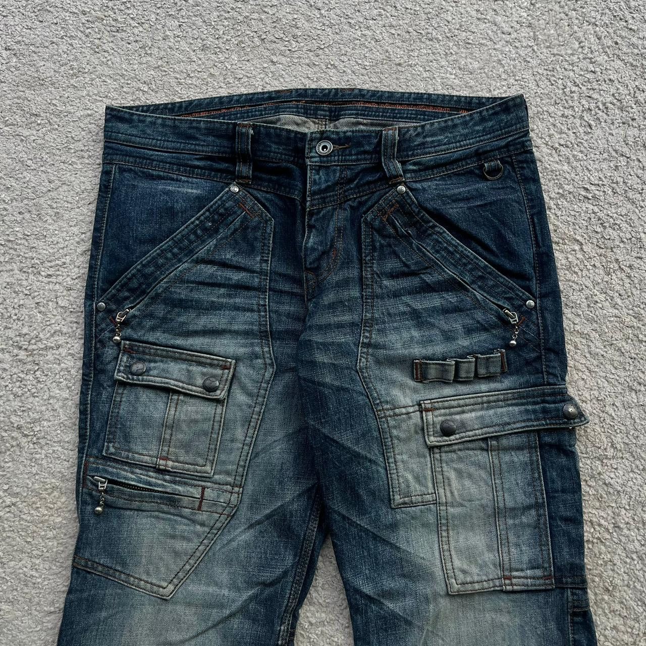 Nicole Club Japanese Brand Nicole Club For Men Multi Pocket Cargo Denim Size US 32 / EU 48 - 2 Thumbnail