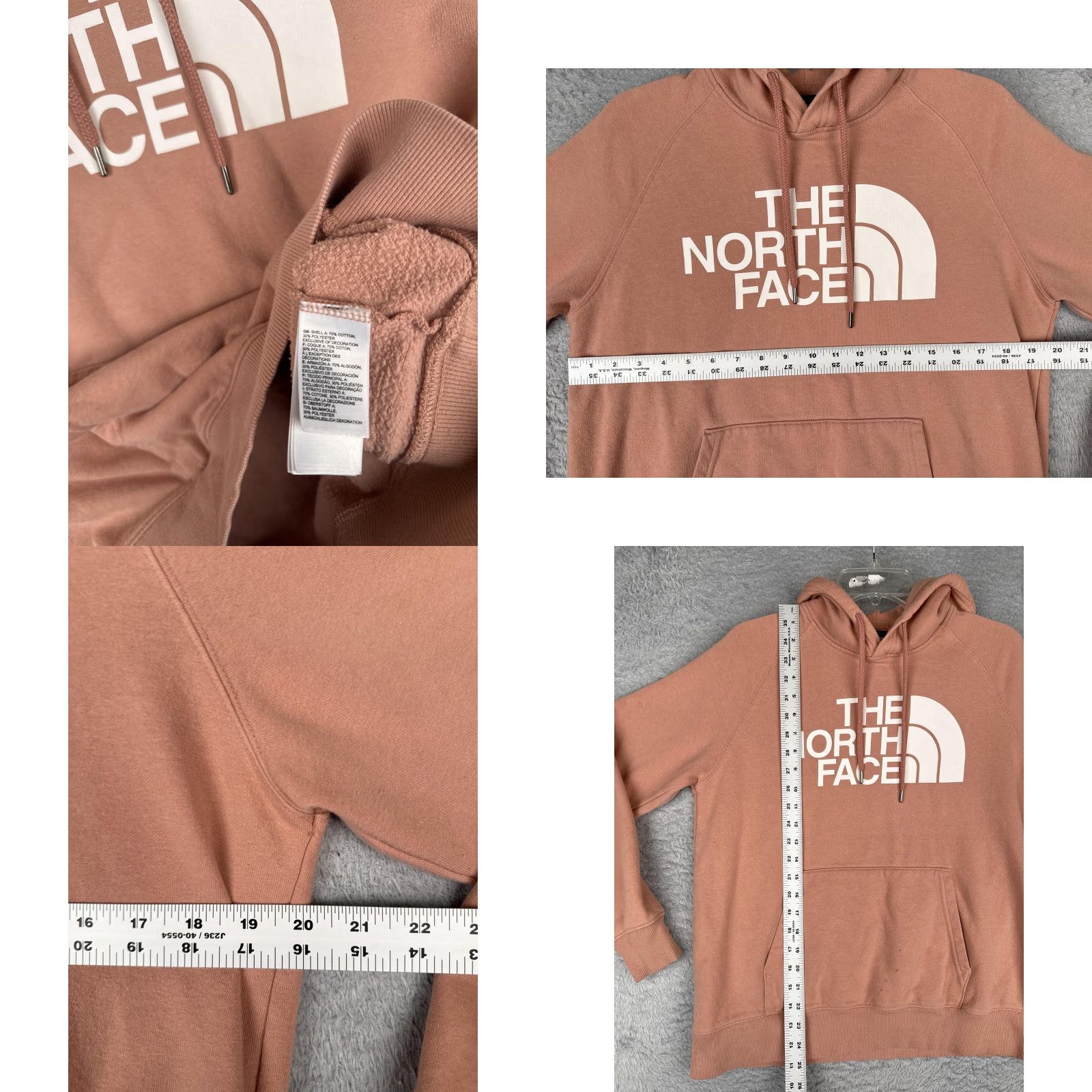 The North Face The North Face Hoodie Womens M Pink Pullover Kangaroo Fleece Sweatshirt Size M / US 6-8 / IT 42-44 - 8 Thumbnail