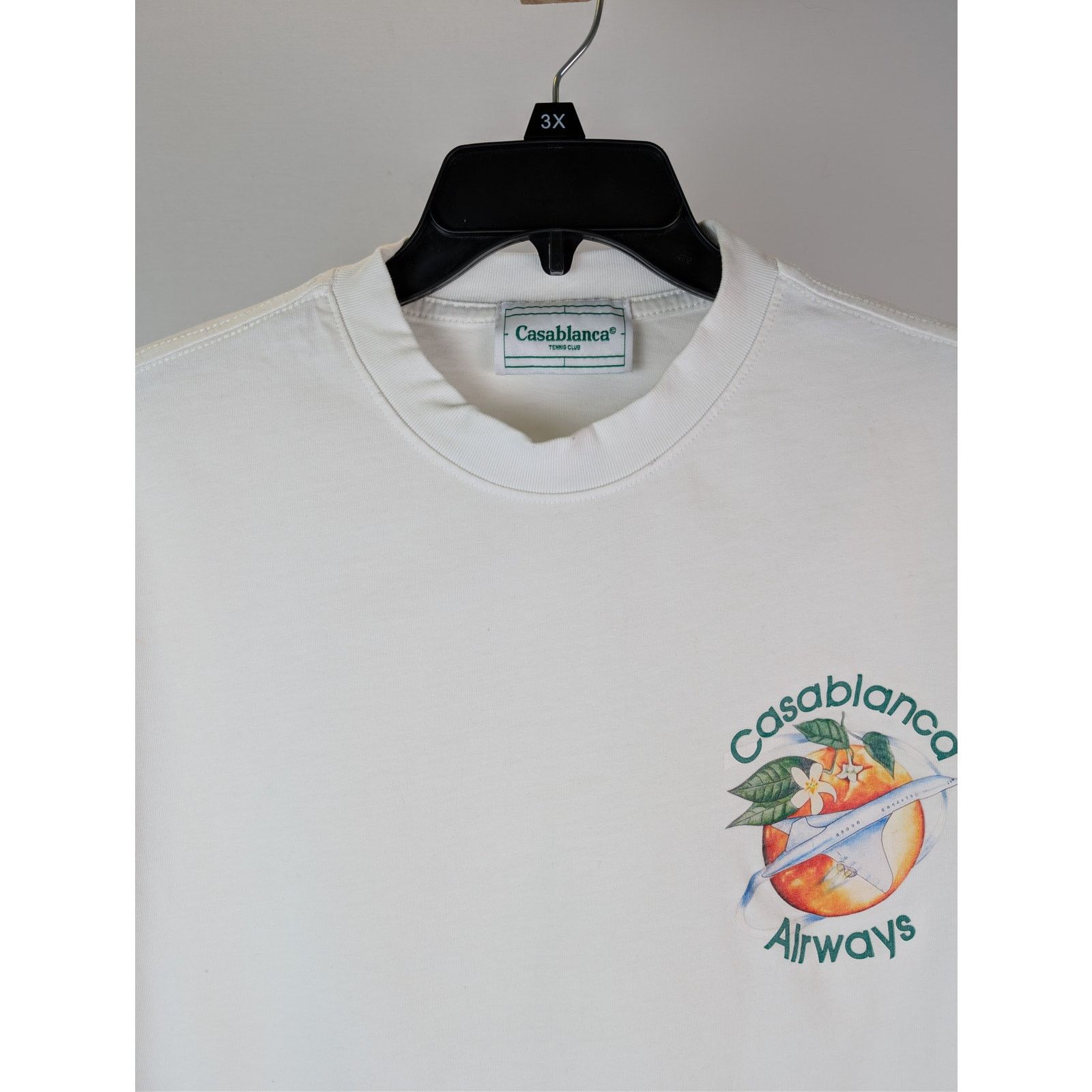 Casablanca o1rshd1 CC20 Orbite Autour De L'Orange airway print t-Shirt Size US L / EU 52-54 / 3 - 7 Thumbnail