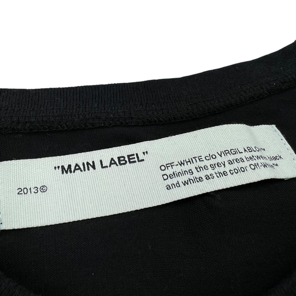Off-White Off-White Grey Diagonal Long Sleeve T Shirt Size US XXL / EU 58 / 5 - 4 Thumbnail