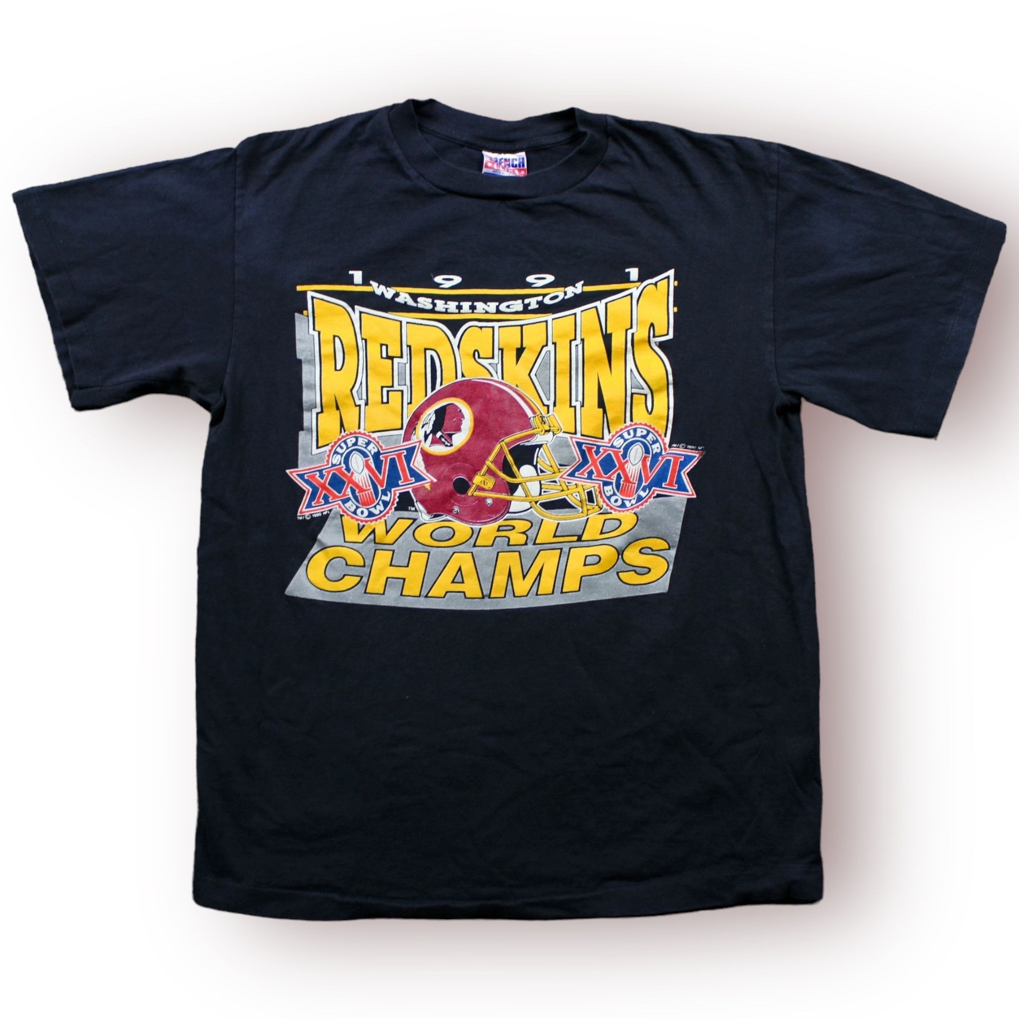 Vintage Vintage Trench Washington Redskins 1991 Super Bowl T-Shirt | Grailed