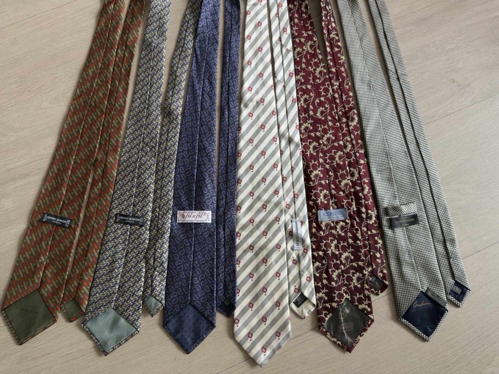 Dolce & Gabbana Set of 6 silk Tie Corneliani Dolce&Gabbana Kenzo Fil a fil Size ONE SIZE - 3 Thumbnail