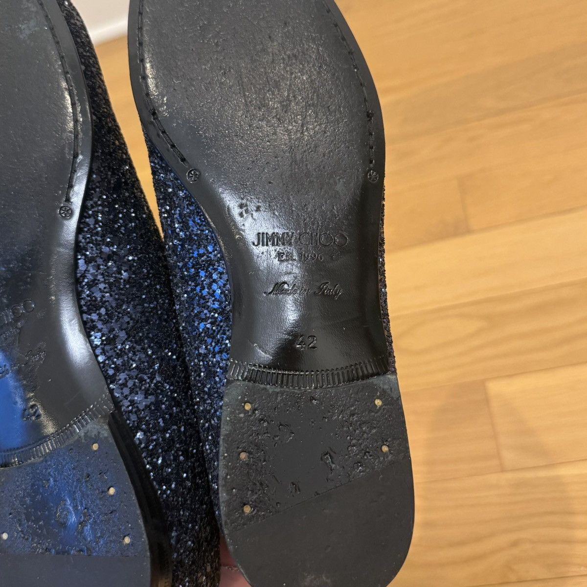 Jimmy Choo Jimmy Choo Sloane Course Glitter Degrade Loafers US 9 Size US 9 / EU 42 - 10 Thumbnail