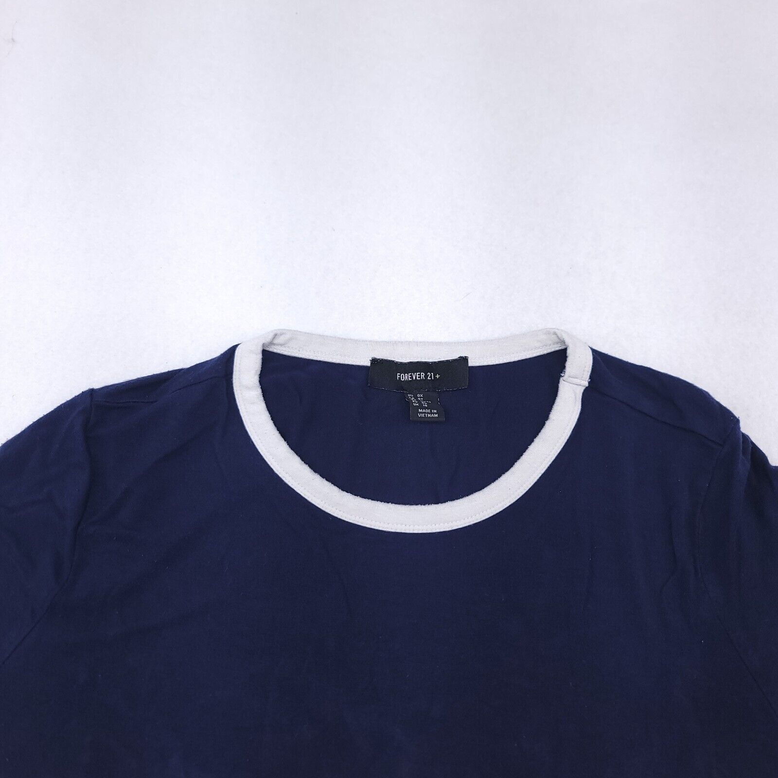 Forever 21 Forever 21 Casual Pullover Shirt Womens Size 0X Blue White Size XS / US 0-2 / IT 36-38 - 1 Thumbnail