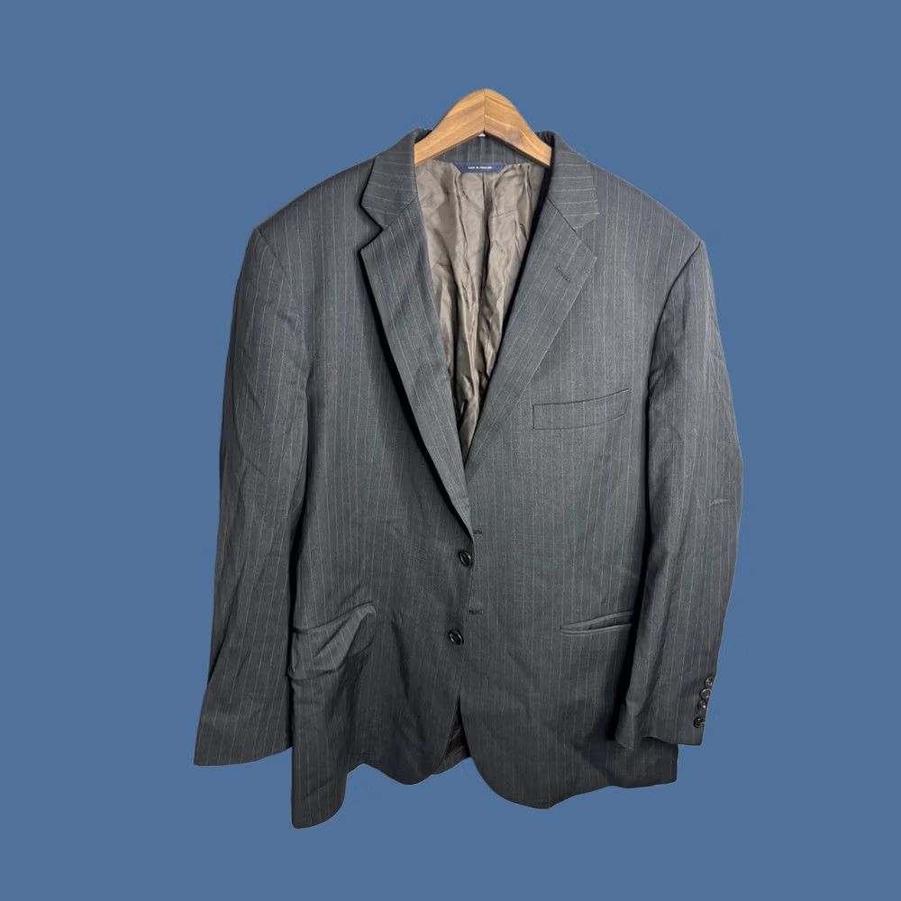 Brooks Brothers Brooks Brothers Blazer Jacket Sport Coat Mens 44R Gray Pinstripe Wool 2 Button Size 44R - 1 Thumbnail