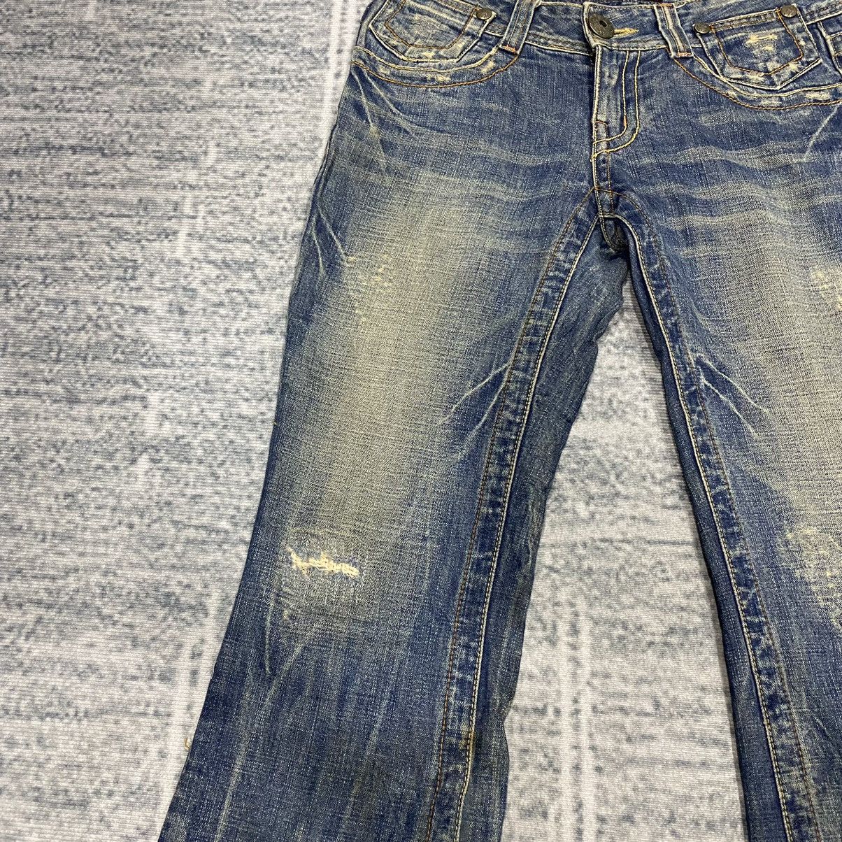Hysteric Glamour × Japanese Brand × Le Grande Bleu (L.G.B.) Flare☠️ Eagle Japan Mudwash Bootcut Jeans Vintage 80s 90s Size US 28 / EU 44 - 8 Thumbnail