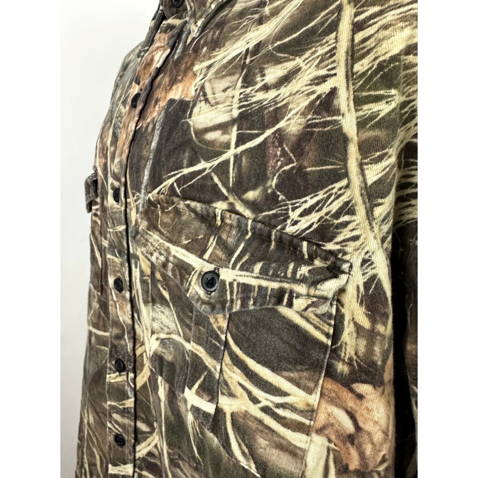 Vintage VINTAGE Classics Advantage Max-4 HD Camo Flannel Shirt XL Brown Long Sleeve Outdoor Mens Size US XL / EU 56 / 4 - 6 Thumbnail