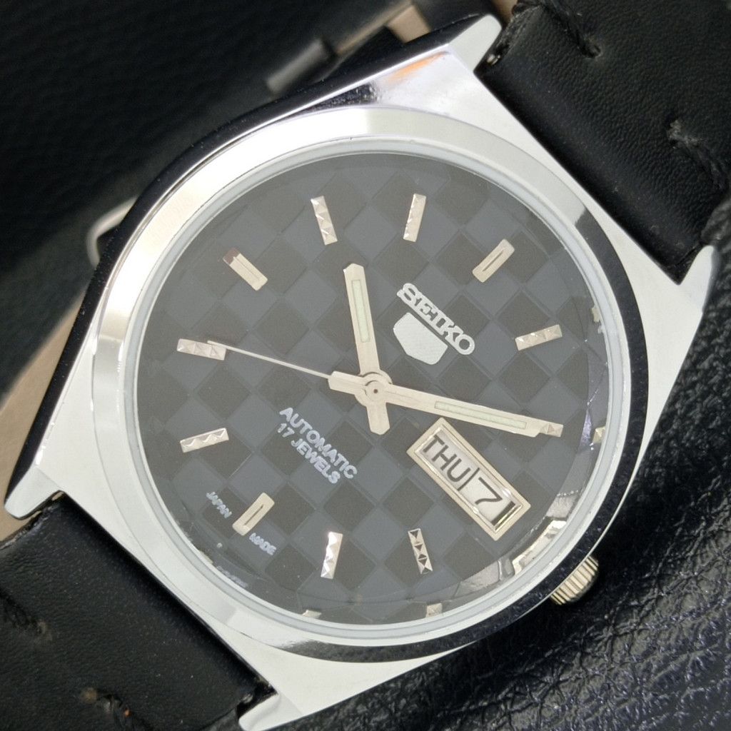 Seiko REFURBISHED VINTAGE SEIKO 5 AUTO JAPAN MENS WATCH a440222 Size 38 - 1 Thumbnail