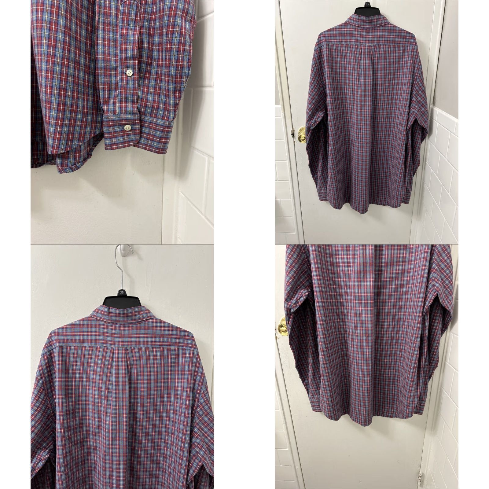Ralph Lauren Ralph Lauren Shirt Mens XL Blue Red Oxford Plaid Button-Down Pony Logo L/S Size US XL / EU 56 / 4 - 8 Thumbnail