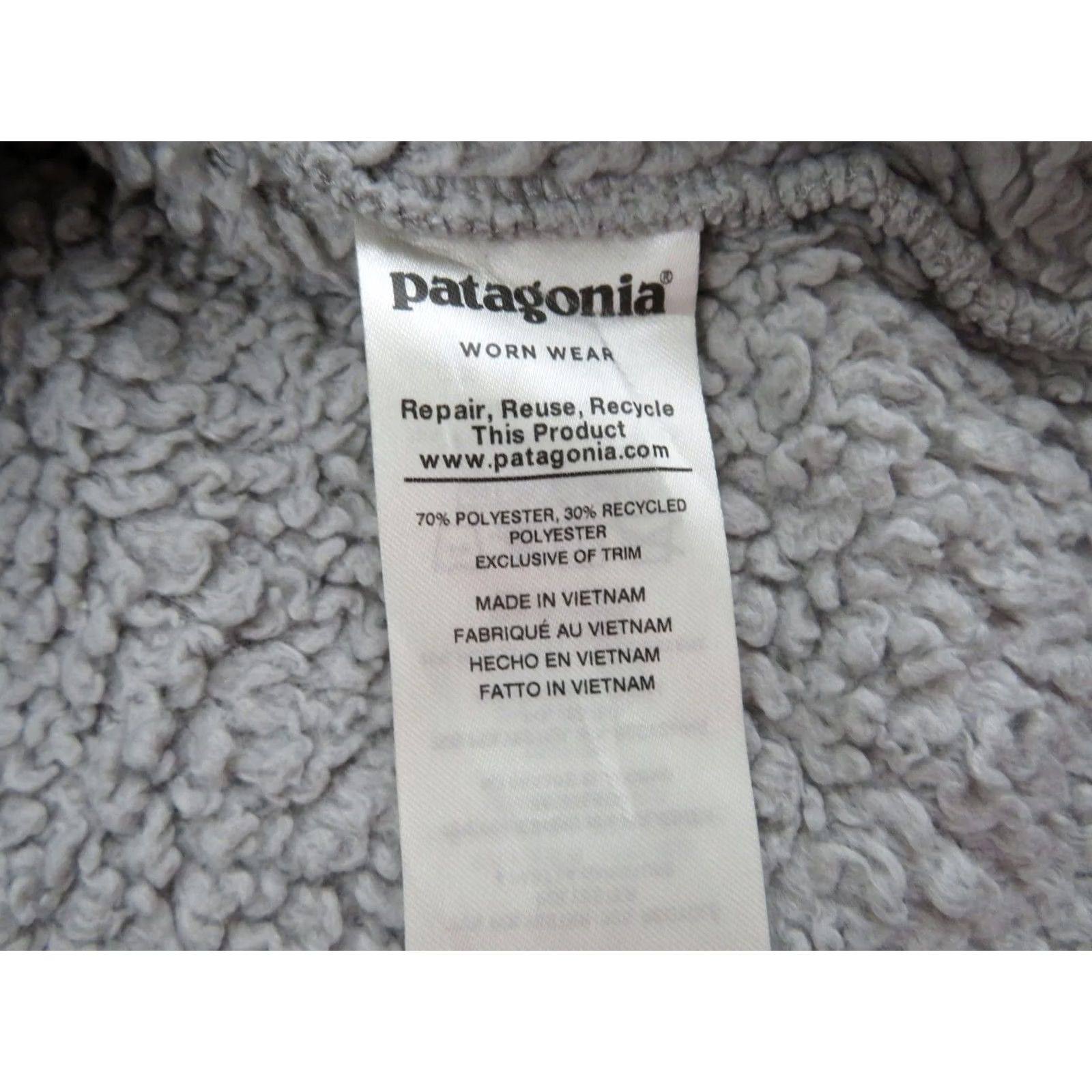 Patagonia Patagonia Los Gatos Fleece Pullover Women’s XS Gray Deep Pile Sherpa Jacket Coat Size XS / US 0-2 / IT 36-38 - 5 Thumbnail