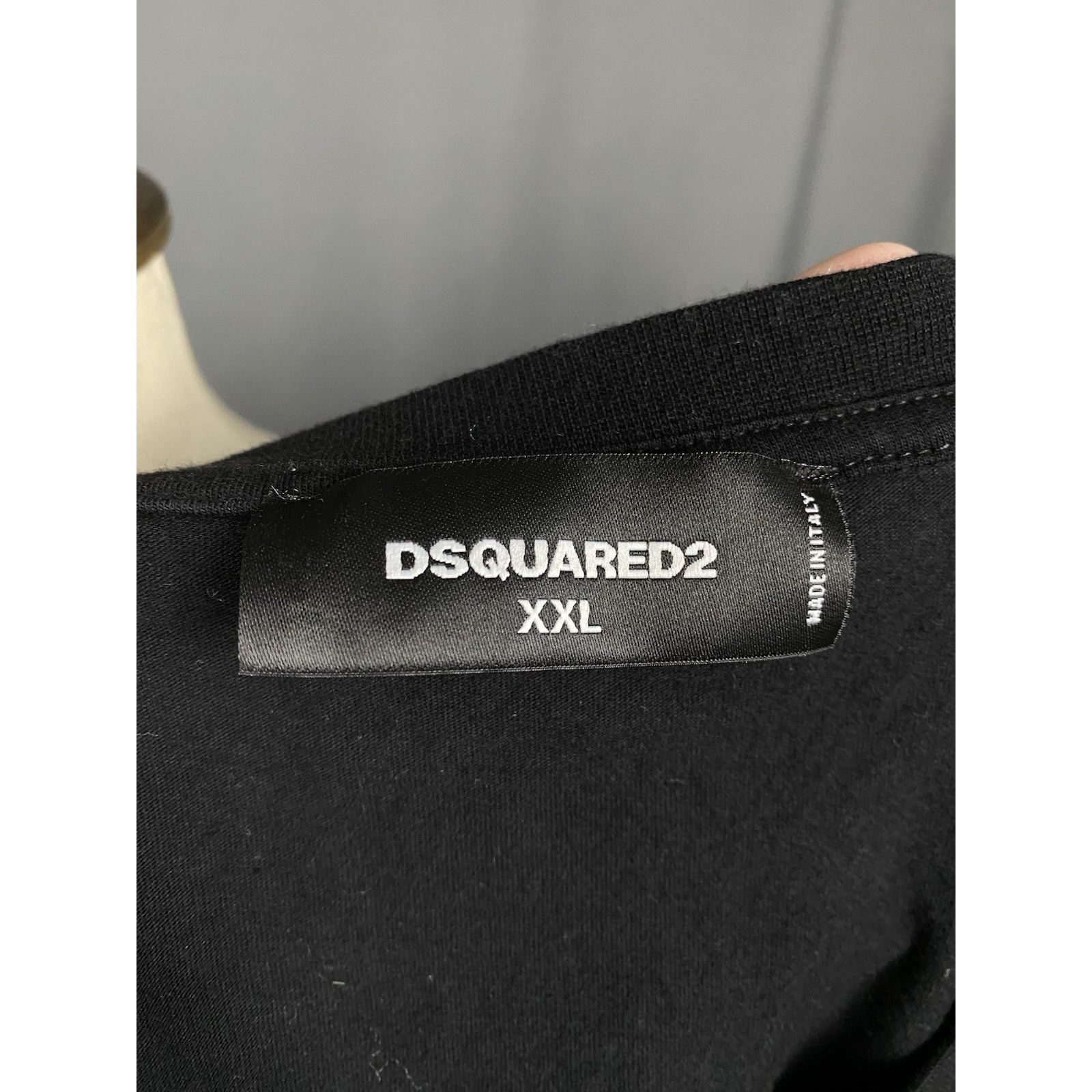 Dsquared2 MINT! Dsquared2 Big Logo Men's Black T-Shirt Size 2XL Size US XXL / EU 58 / 5 - 9 Thumbnail