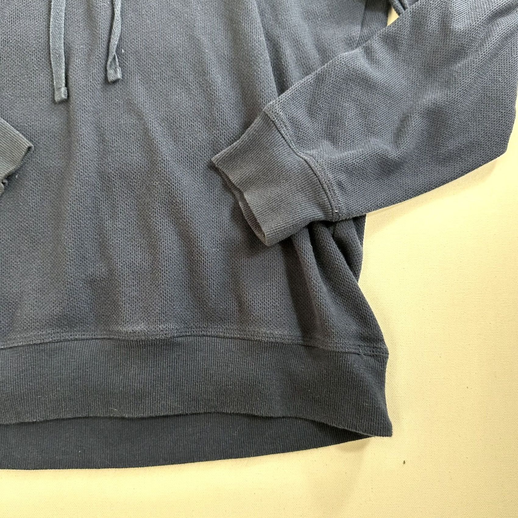 Tommy Hilfiger Tommy Hilfiger Hoodie Pullover Mens Large Waffle Knit Thermal Long Sleeve Blue Logo Embroidered Classic Knit All Seasons Size US L / EU 52-54 / 3 - 5 Thumbnail