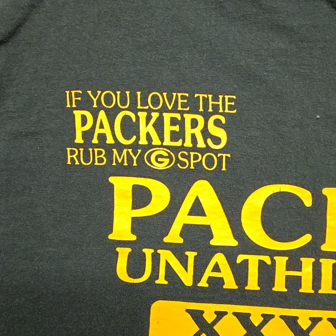 Gildan Vintage Green Bay Packers Drinking Team Tee Green Shirt M Size US M / EU 48-50 / 2 - 8 Thumbnail