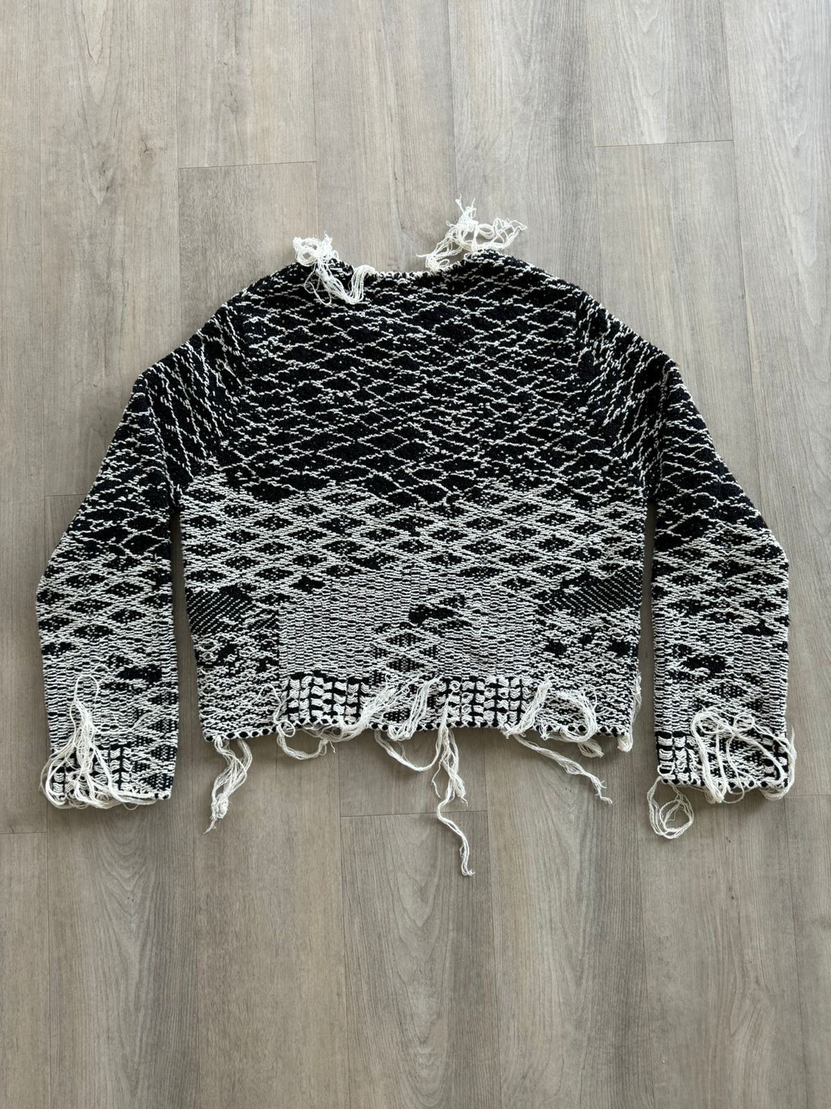 Saint Laurent Paris Saint Laurent SS17 Distressed Knit Sweater Size US XL / EU 56 / 4 - 5 Thumbnail
