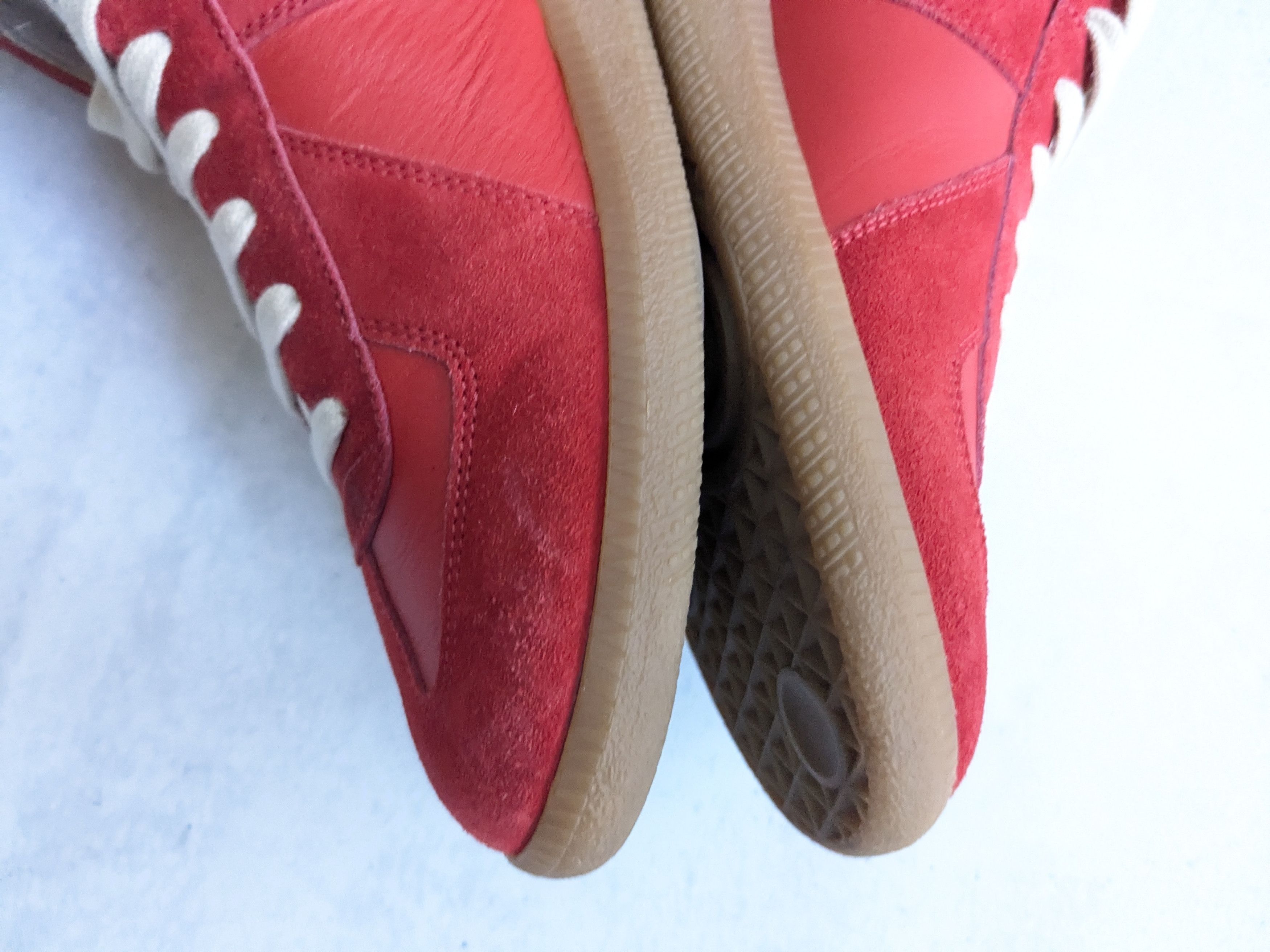 Maison Margiela Maison Margiela GAT Replica Red 10 43 Suede Leather High Size US 10 / EU 43 - 14 Thumbnail