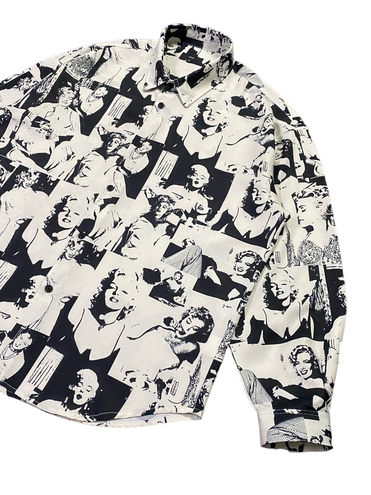 Japanese Brand Marilyn Monroe Fullprint Photo Callage Graphic Long Sleeve Size US M / EU 48-50 / 2 - 19 Thumbnail