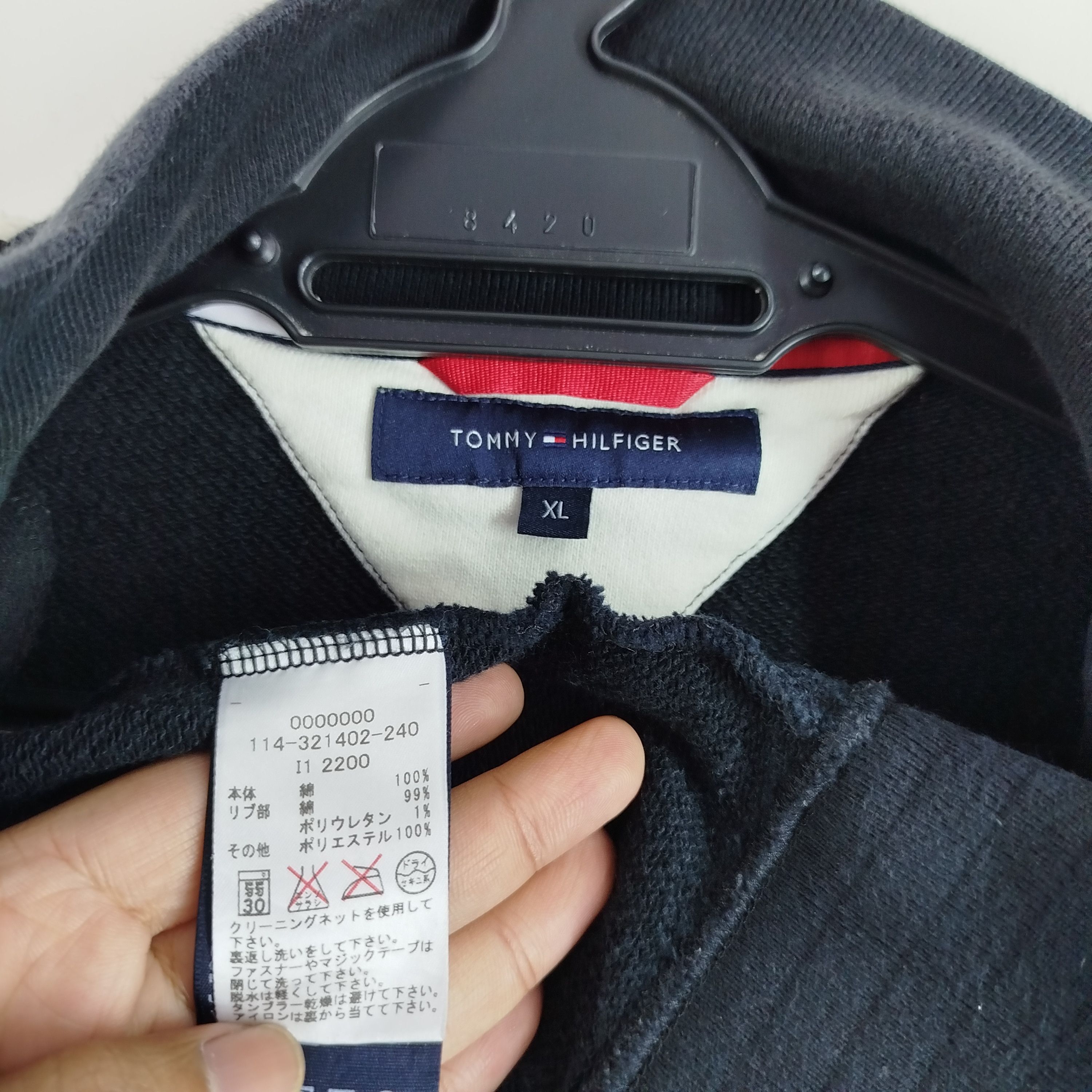 Tommy Hilfiger Tommy Hilfiger Embroidery Big Spell Out Zipper Size US L / EU 52-54 / 3 - 7 Thumbnail
