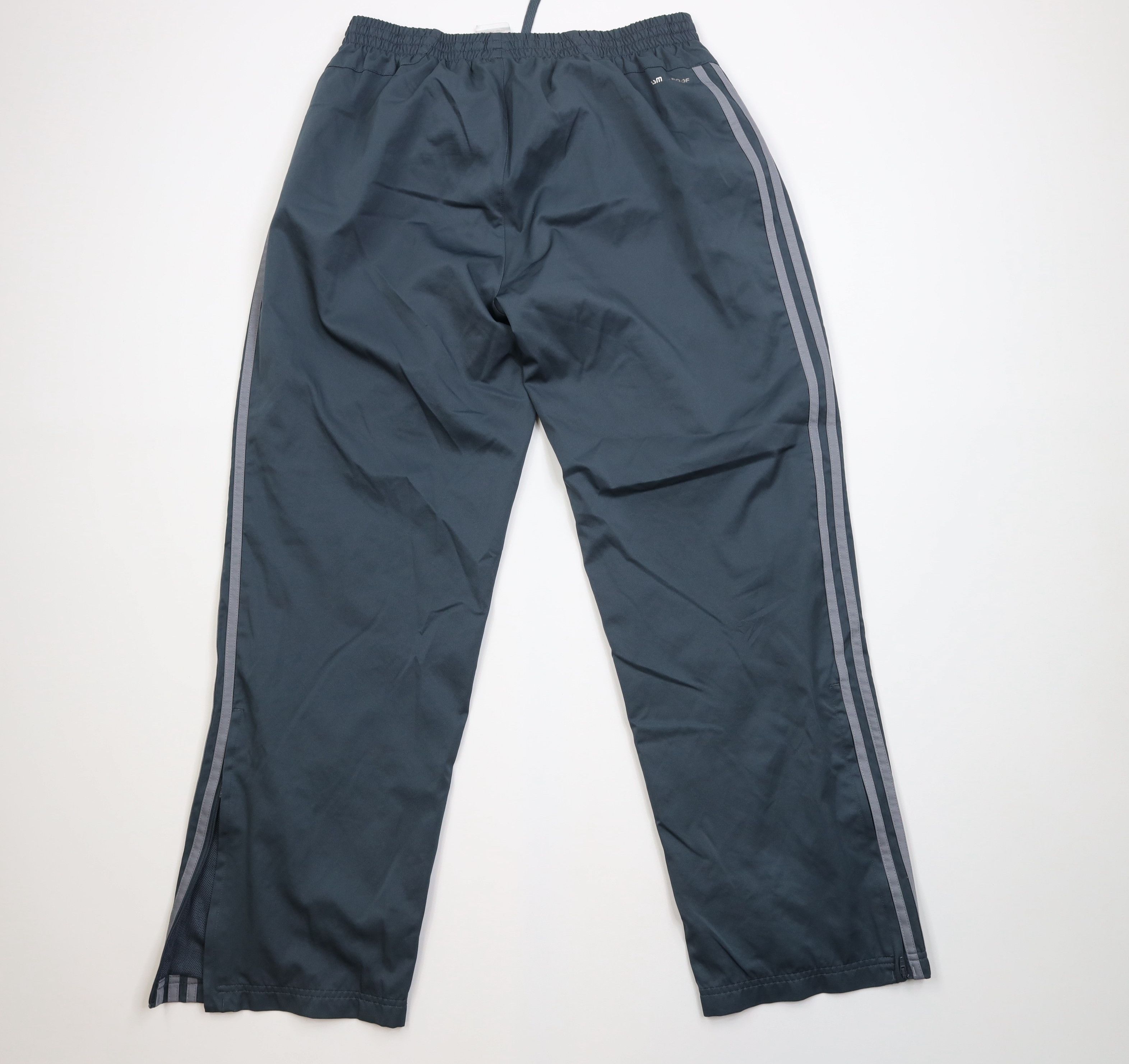 Adidas Vintage Y2K Adidas Striped Lined Wide Leg Windbreaker Pants Size US 36 / EU 52 - 9 Thumbnail