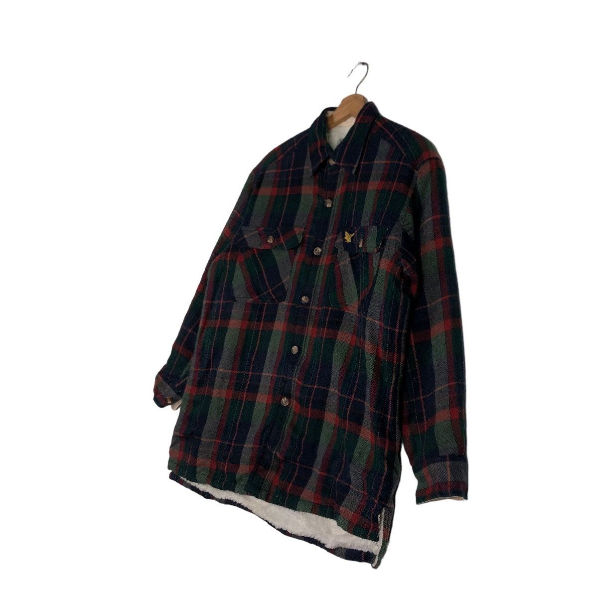 Flannel 🔥Vtg Flannel Wool Jacket Eagle Japan Tartan Design Checked Size US M / EU 48-50 / 2 - 2 Thumbnail