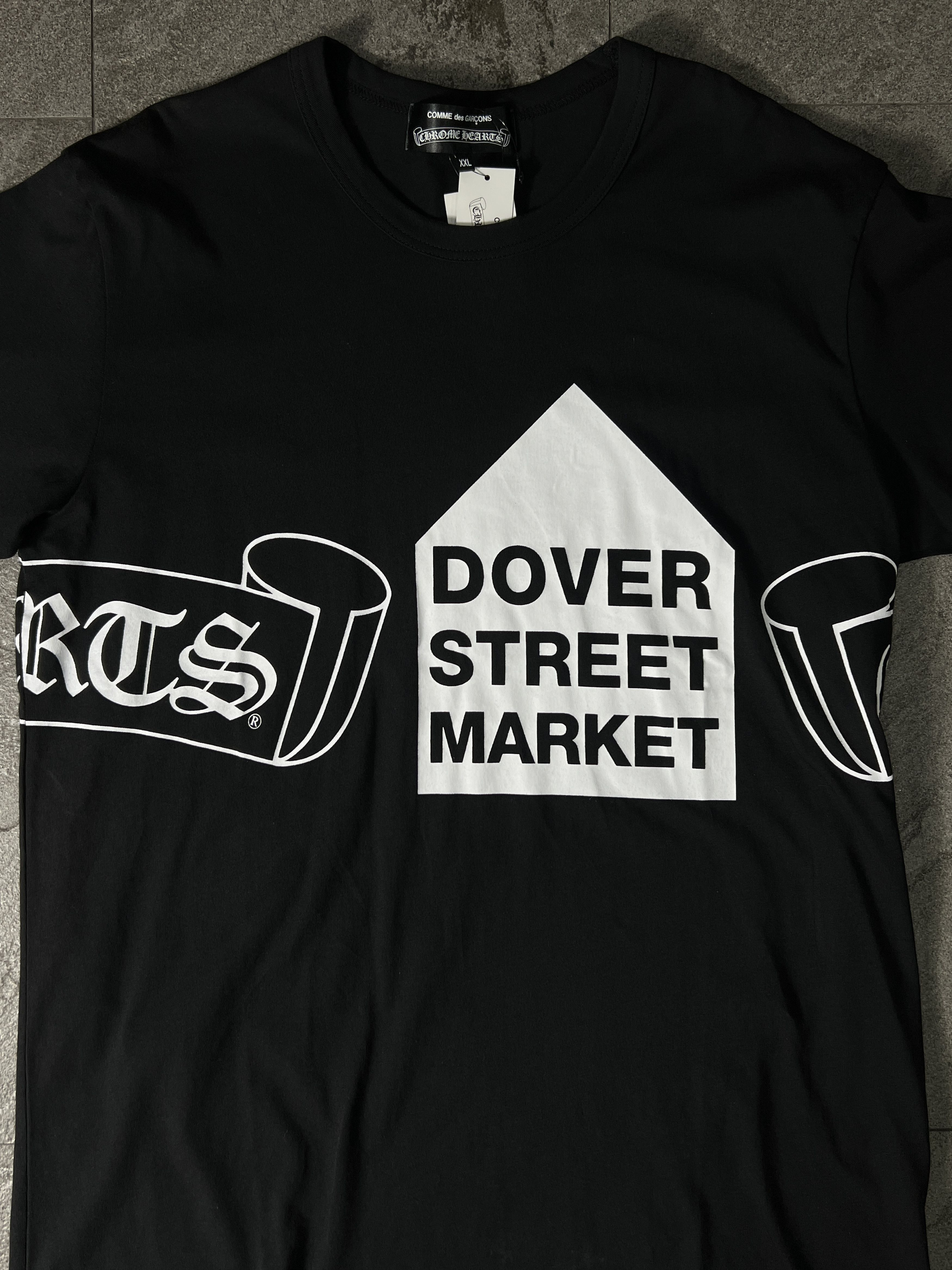 Chrome Hearts × Comme des Garcons × Dover Street Market Chrome Hearts x CDG x DSM Tee Black Logo XXL New Size US XXL / EU 58 / 5 - 3 Thumbnail