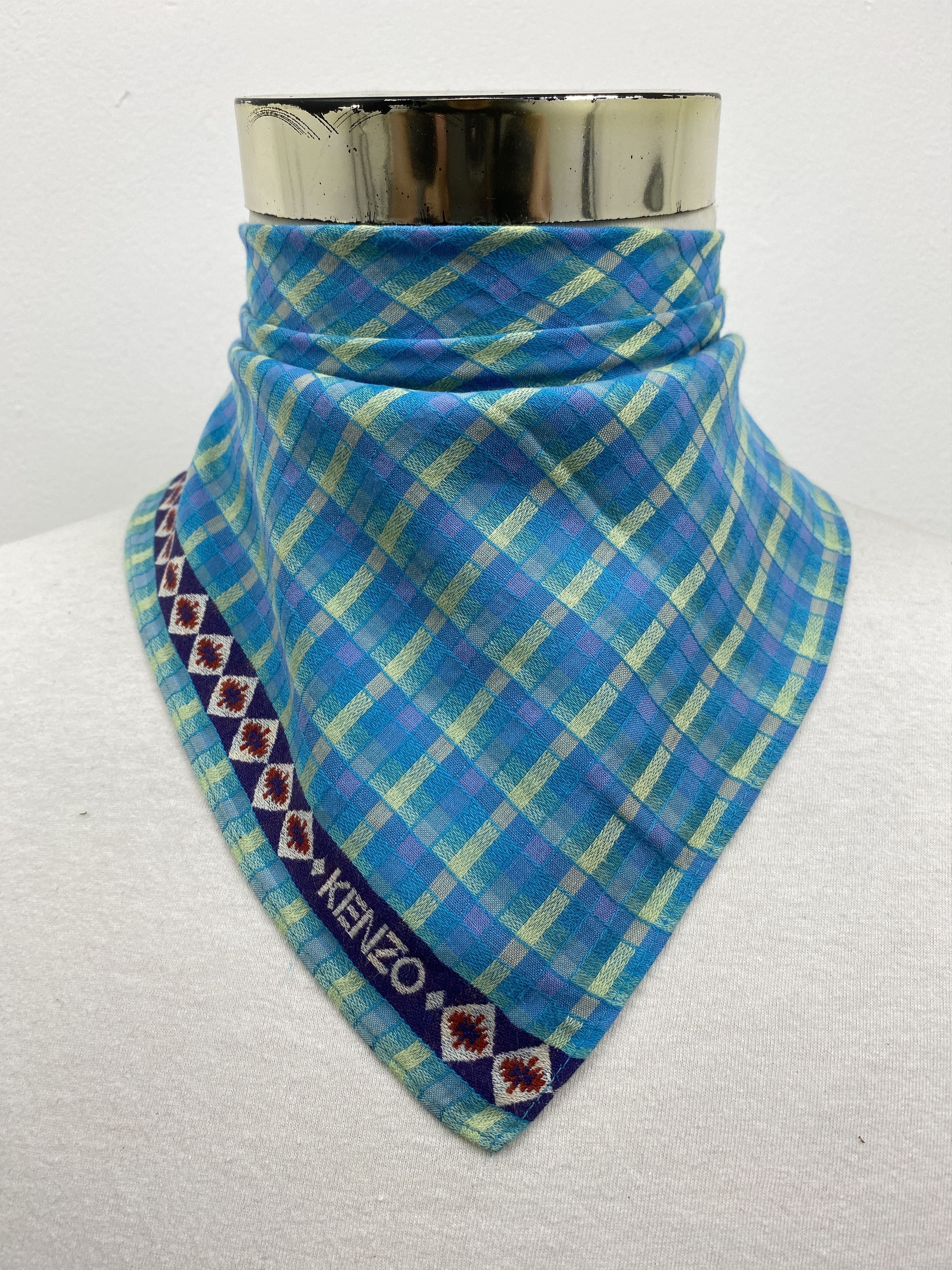 Kenzo × Vintage Kenzo Handkerchief / Bandana / Neckerchief HKC0383 Size ONE SIZE - 1 Thumbnail
