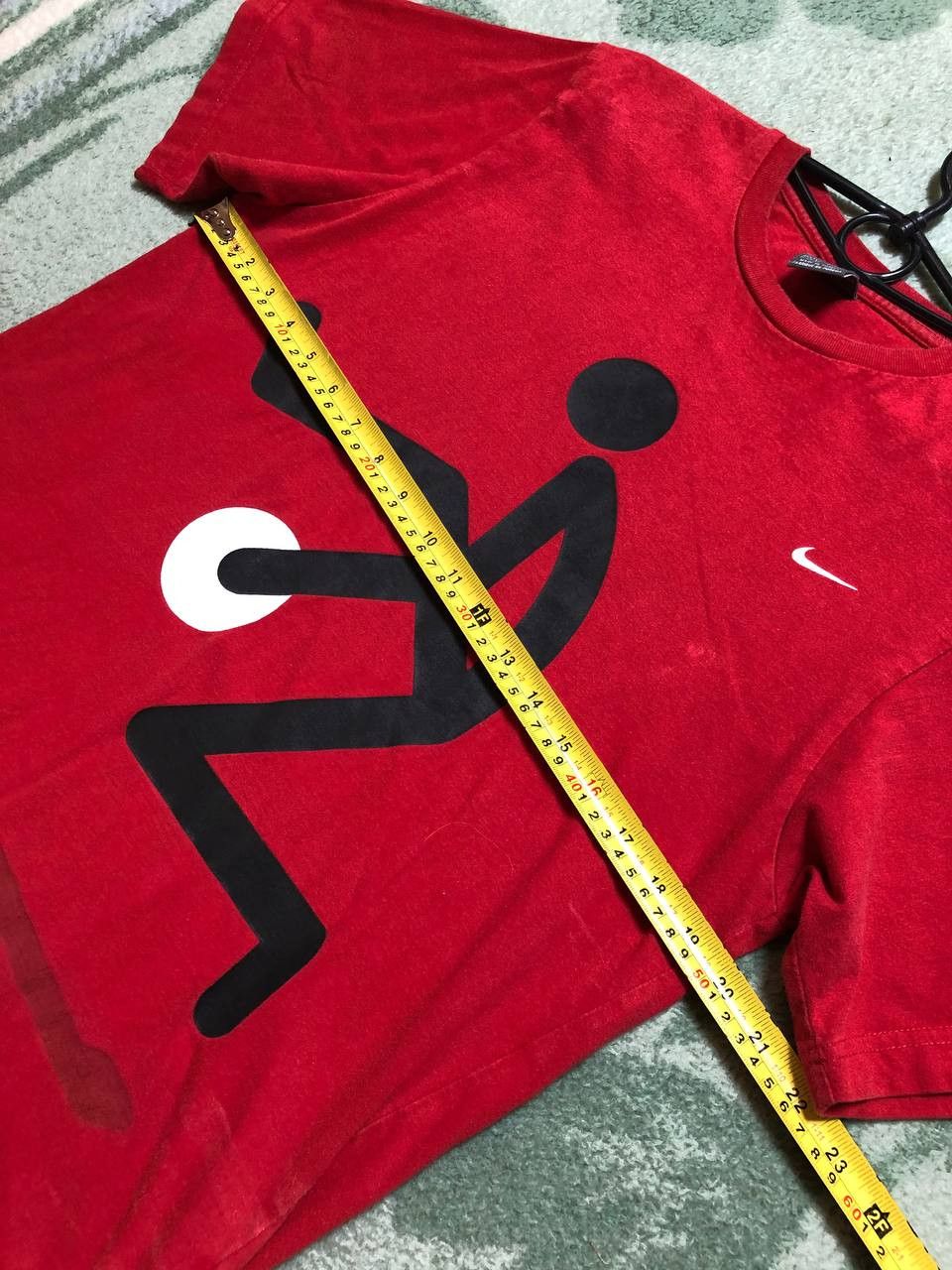 Nike Vintage T-Shirt big print red Nike size M Y2K streetwear Size US M / EU 48-50 / 2 - 14 Thumbnail