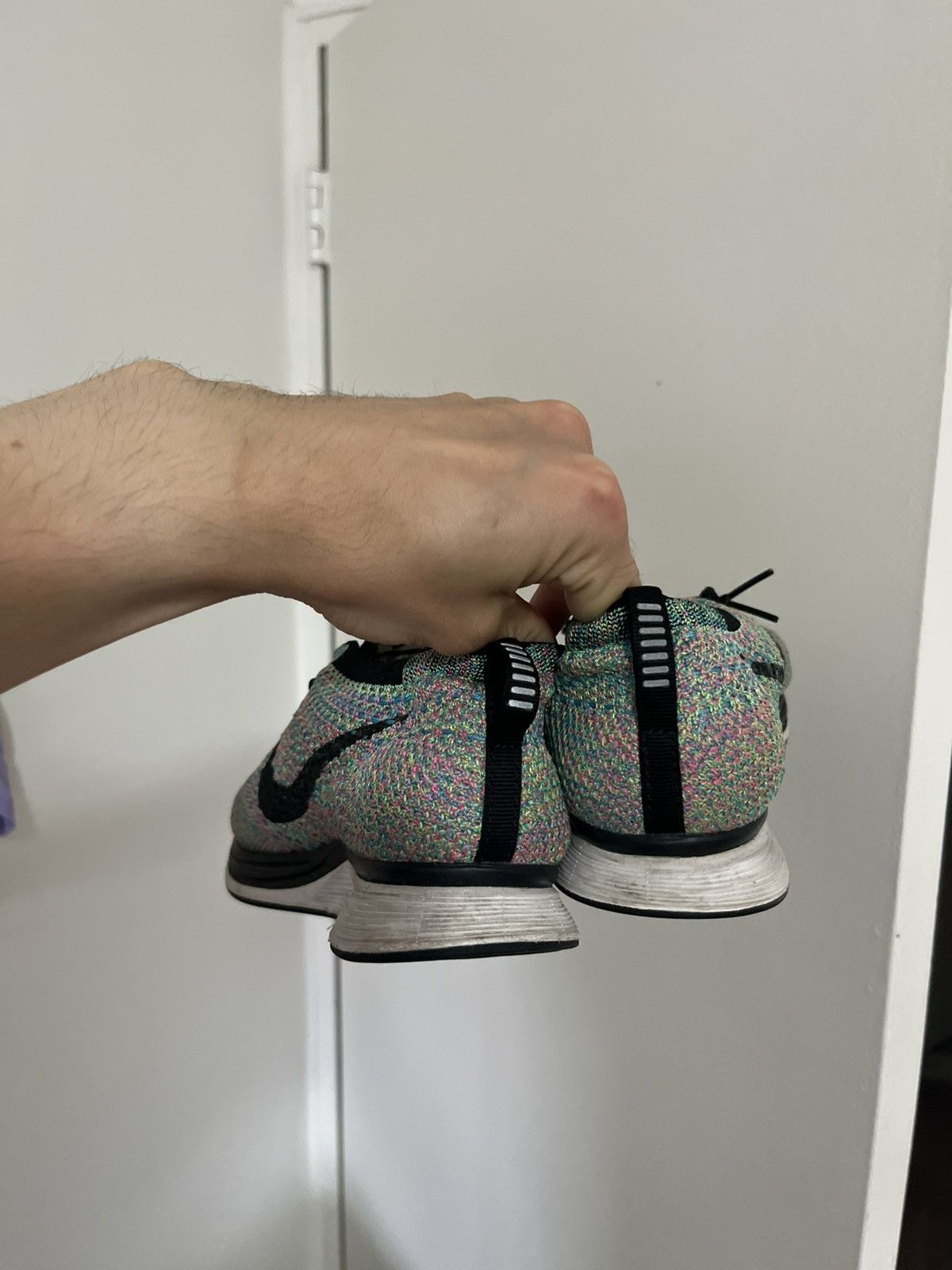 Nike Nike Flyknit Racer 'Multi-Color 2.0' 2017 Size US 7 / EU 40 - 6 Thumbnail