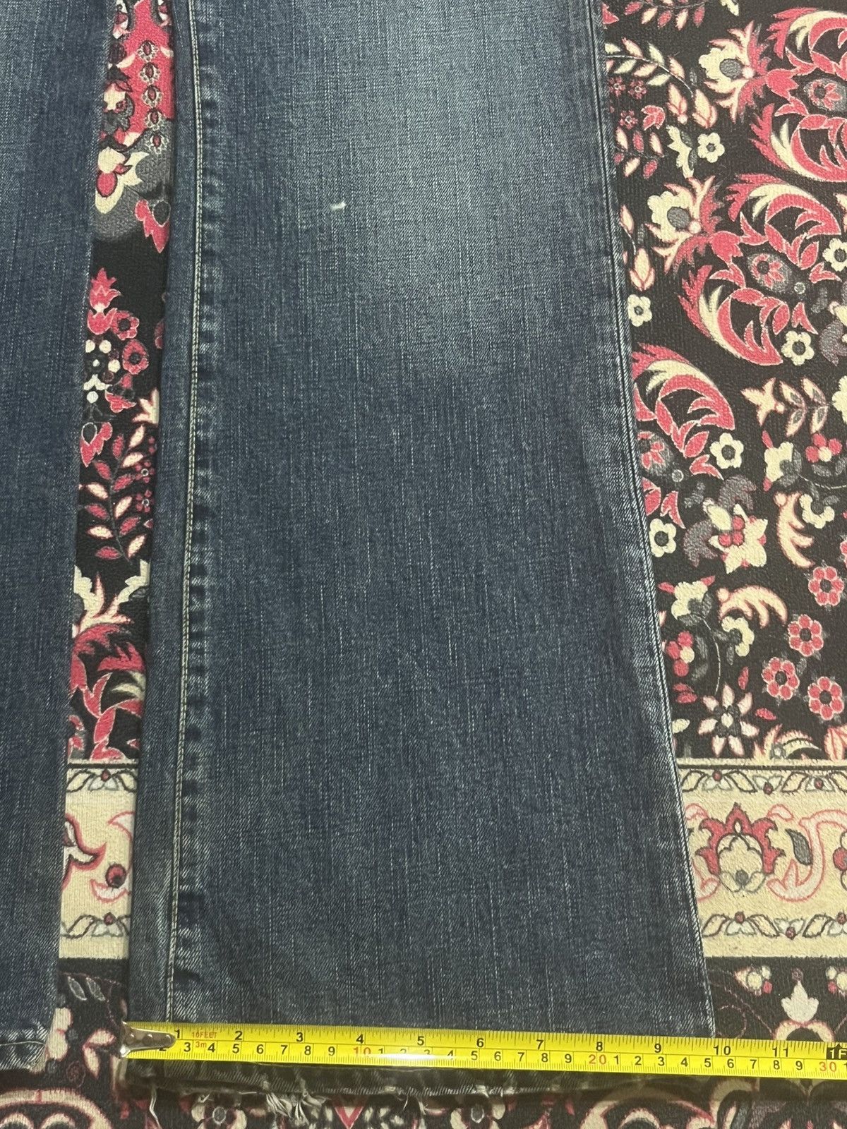 Undercover × Uniqlo Vintage Uniqlo B002 Dark Blue Ripped Hem Flare Jeans Size US 36 / EU 52 - 16 Thumbnail